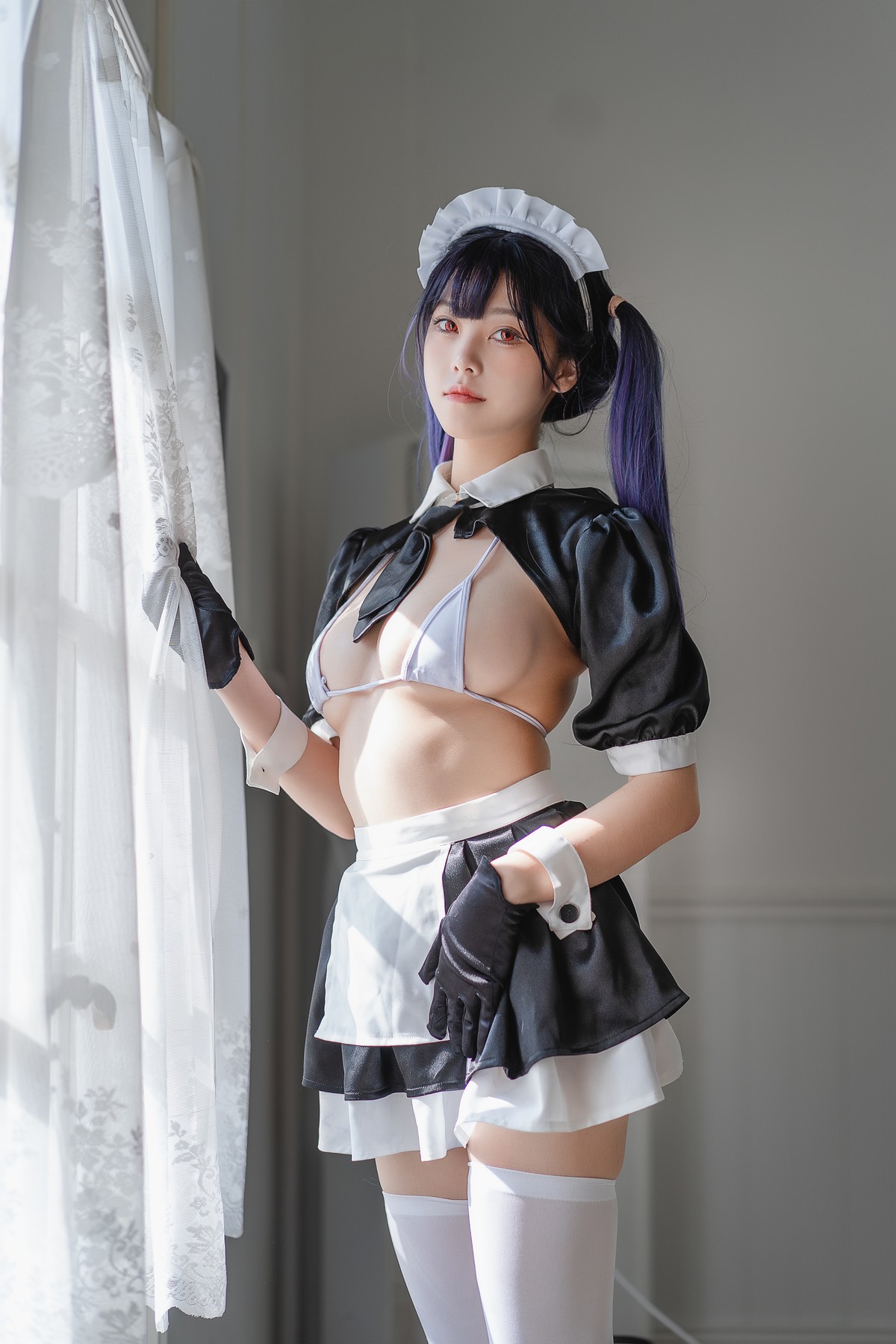 xgyw.top_萌系小姐姐蜜汁猫裘工作女仆主题私房性感露胸女仆装秀三点式内衣撩人诱惑写真50P