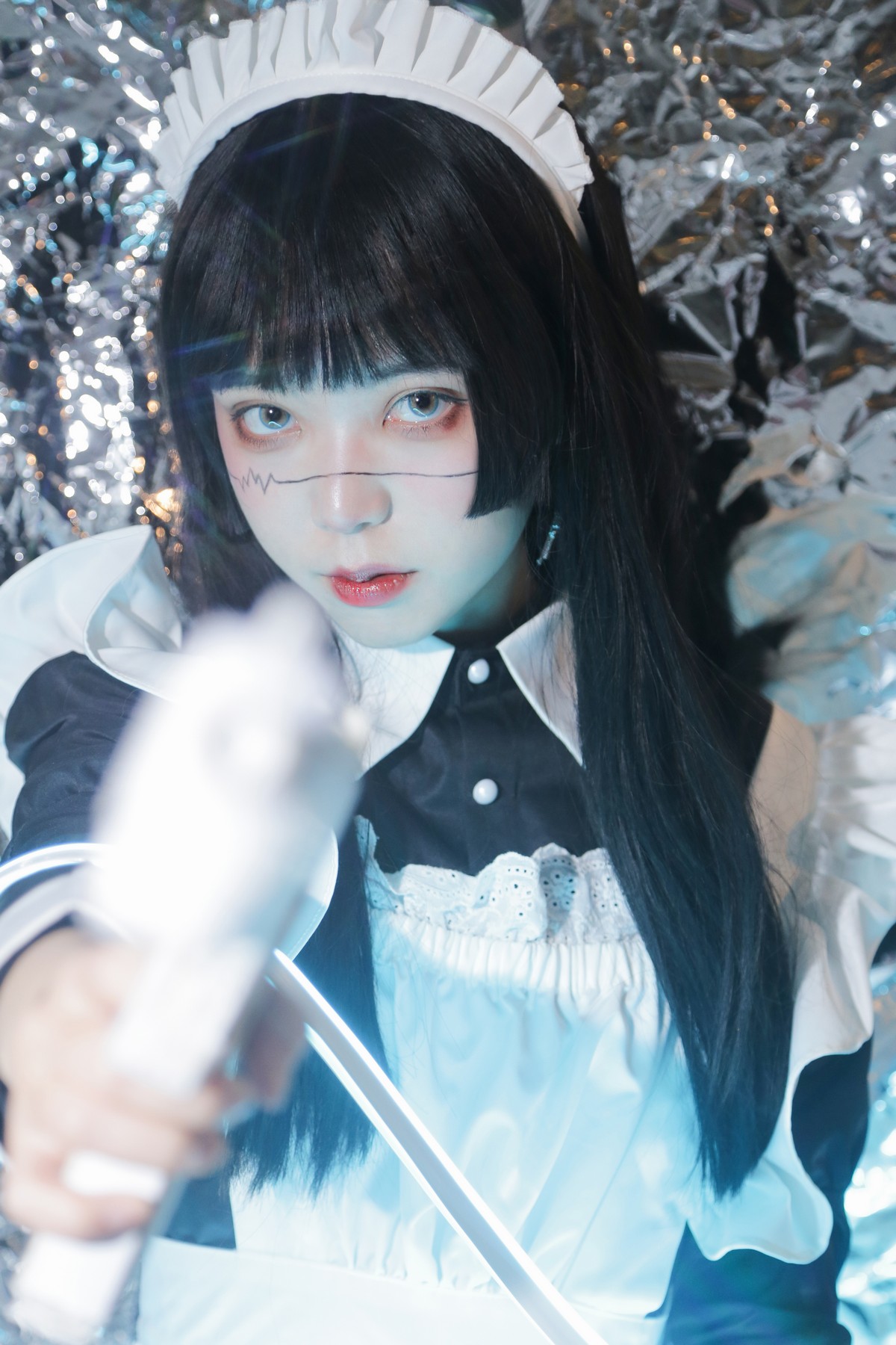 xgyw.top_微博妹子Fushii_海堂生化女仆主题美女战士装扮性感黑白女仆长裙迷人写真46P