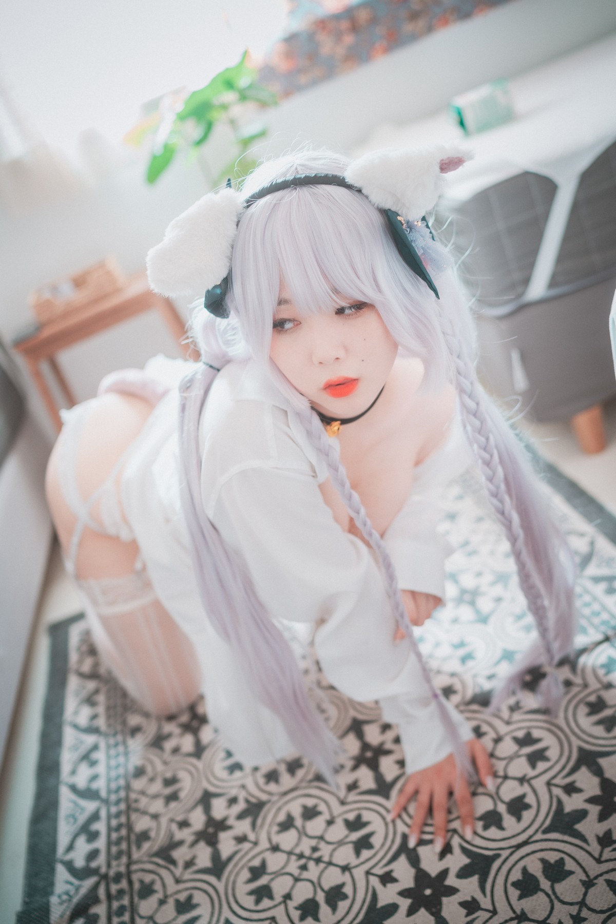 xgyw.top_[DJAWA]No.124_模特Zia_Perrault The Milk Thief主题薄透白衬衫配蕾丝吊袜诱惑写真69P