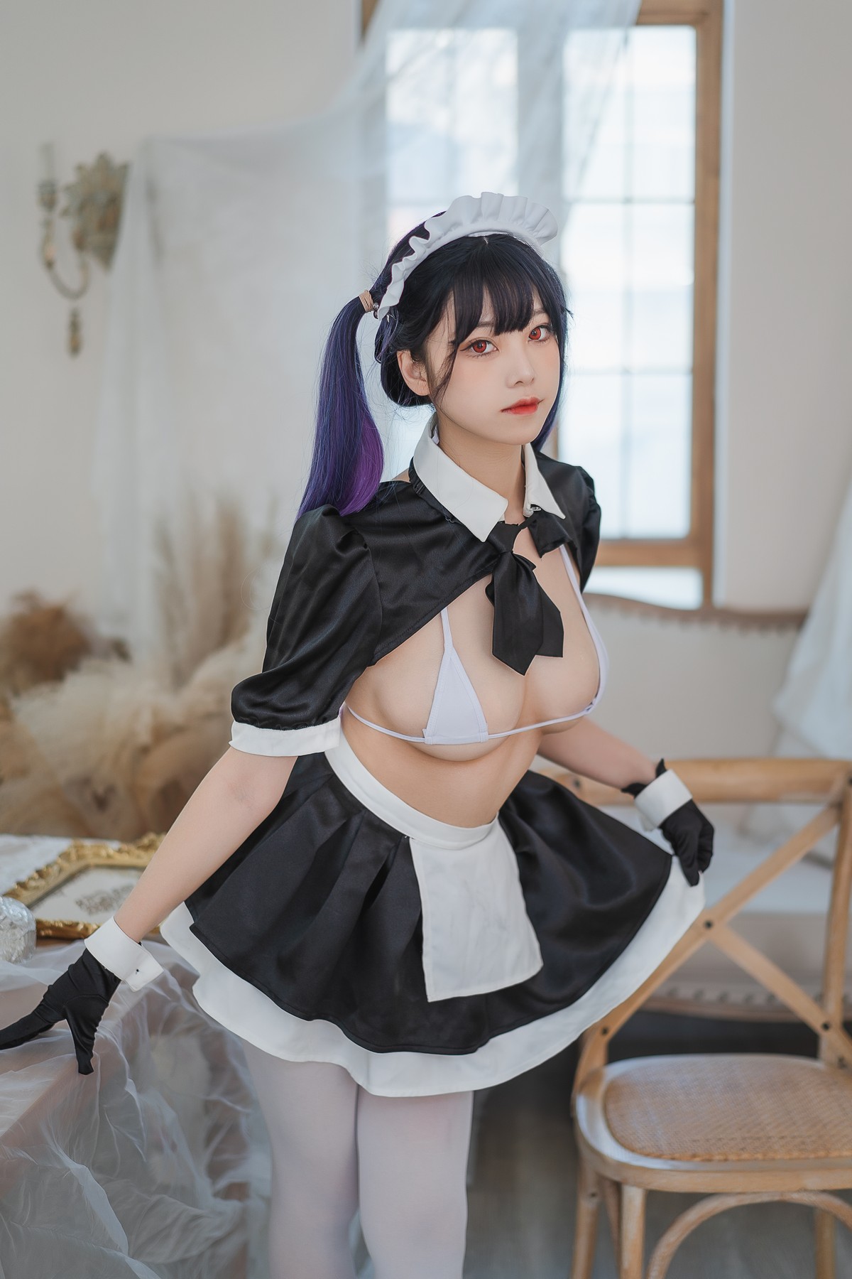 xgyw.top_萌系小姐姐蜜汁猫裘工作女仆主题私房性感露胸女仆装秀三点式内衣撩人诱惑写真50P