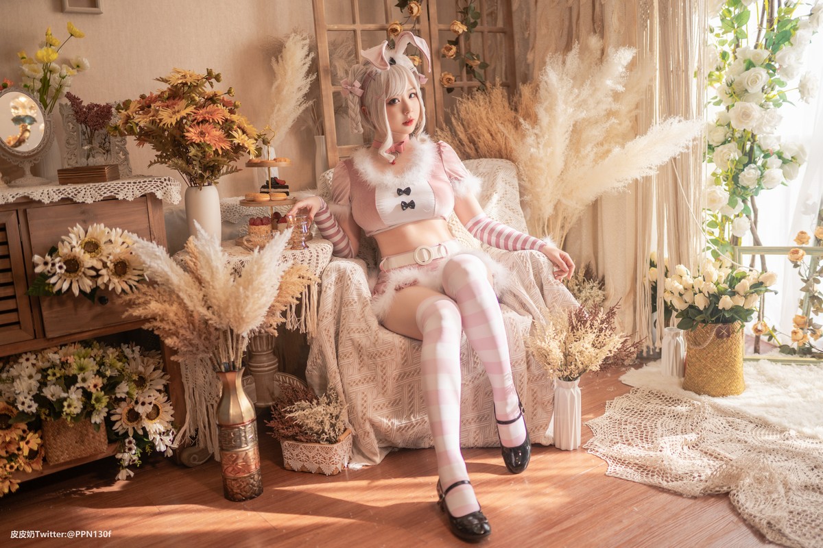 xgyw.top_网络美女皮皮奶粉色兔兔主题私房性感粉色服饰露傲人豪乳遮点极致诱惑写真71P
