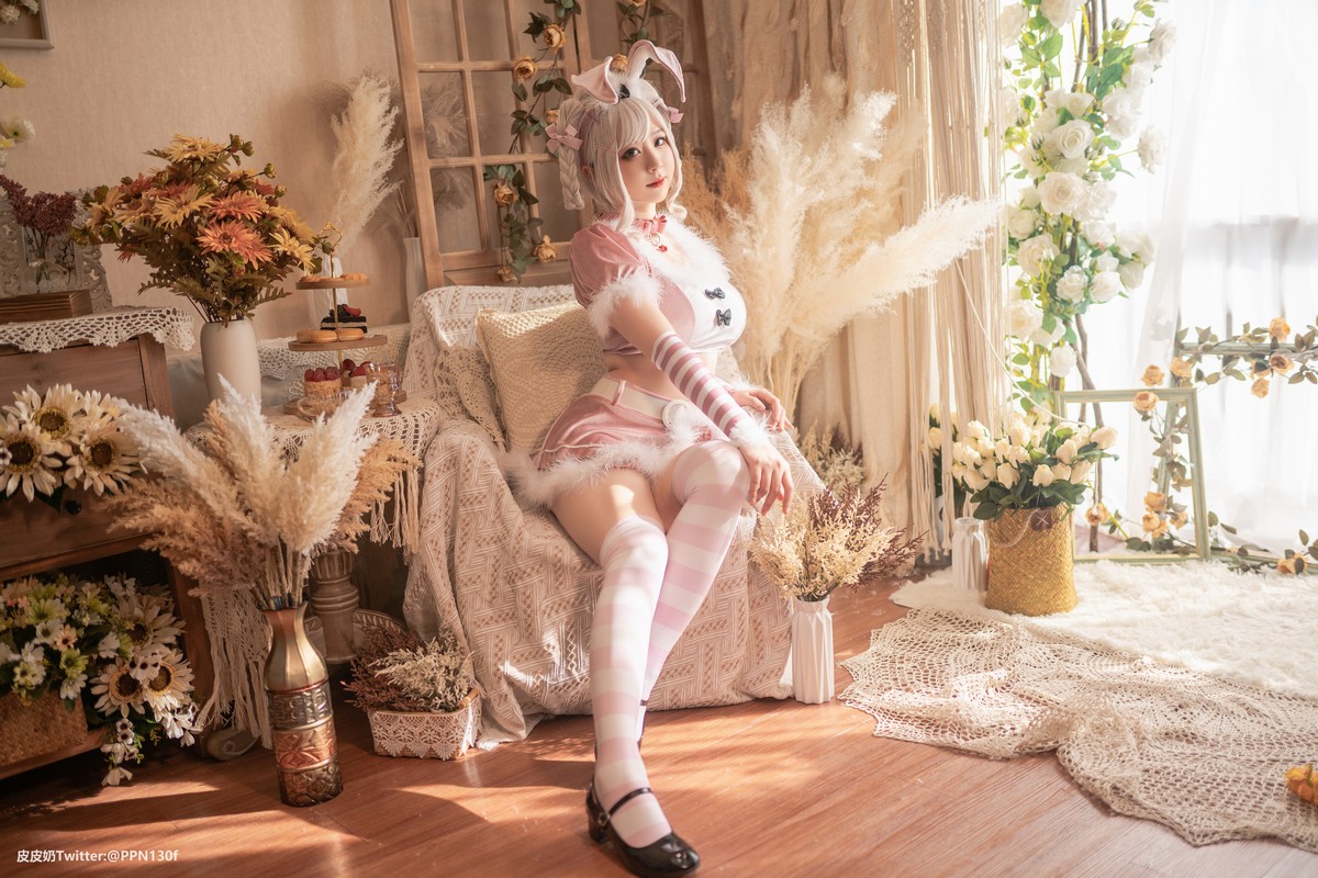 xgyw.top_网络美女皮皮奶粉色兔兔主题私房性感粉色服饰露傲人豪乳遮点极致诱惑写真71P