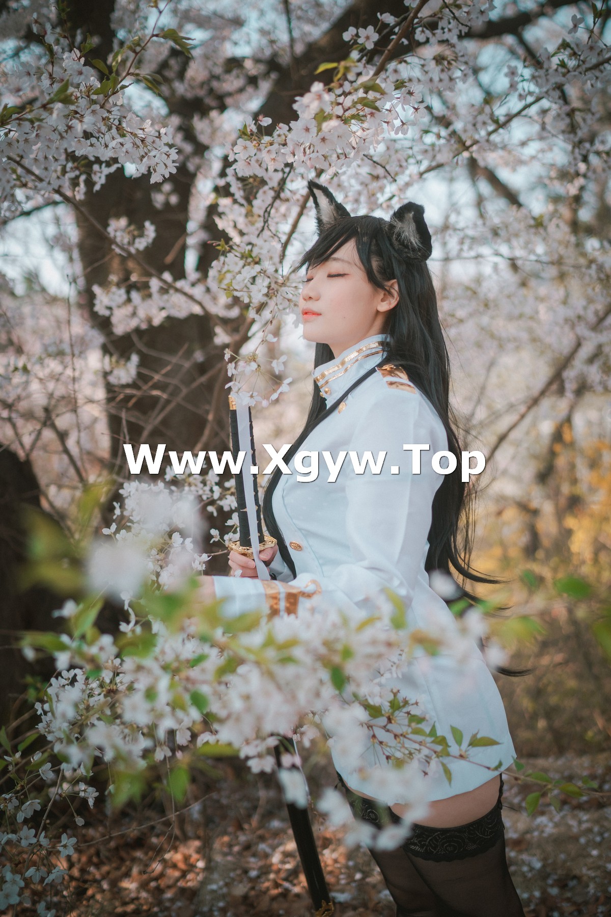 xgyw.top_[DJAWA]No.128_模特Mimmi_Azur Lane IJN Atago主题户外超薄黑丝秀翘臀诱惑写真61P