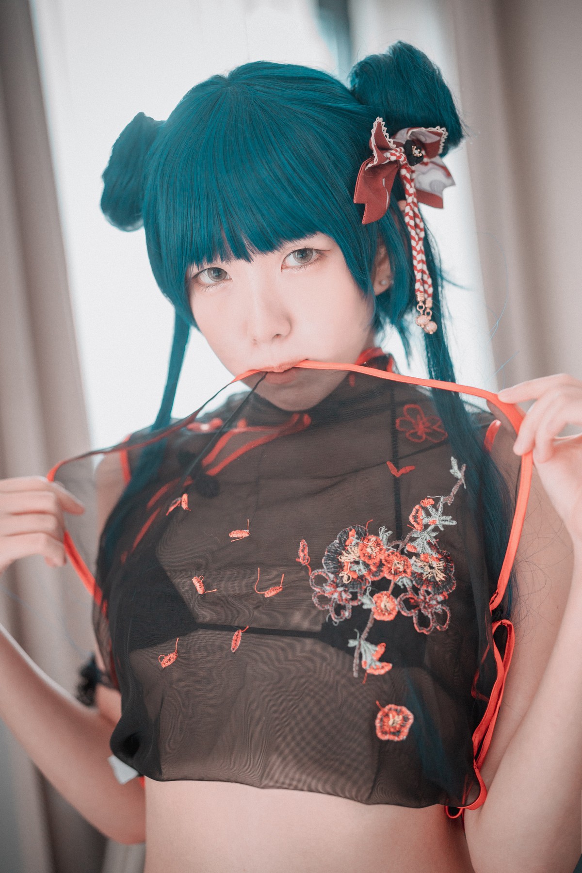 xgyw.top_[DJAWA]No.127_模特Sonson_Sheer Qipao Girl主题黑色薄透旗袍秀完美身材诱惑写真45P