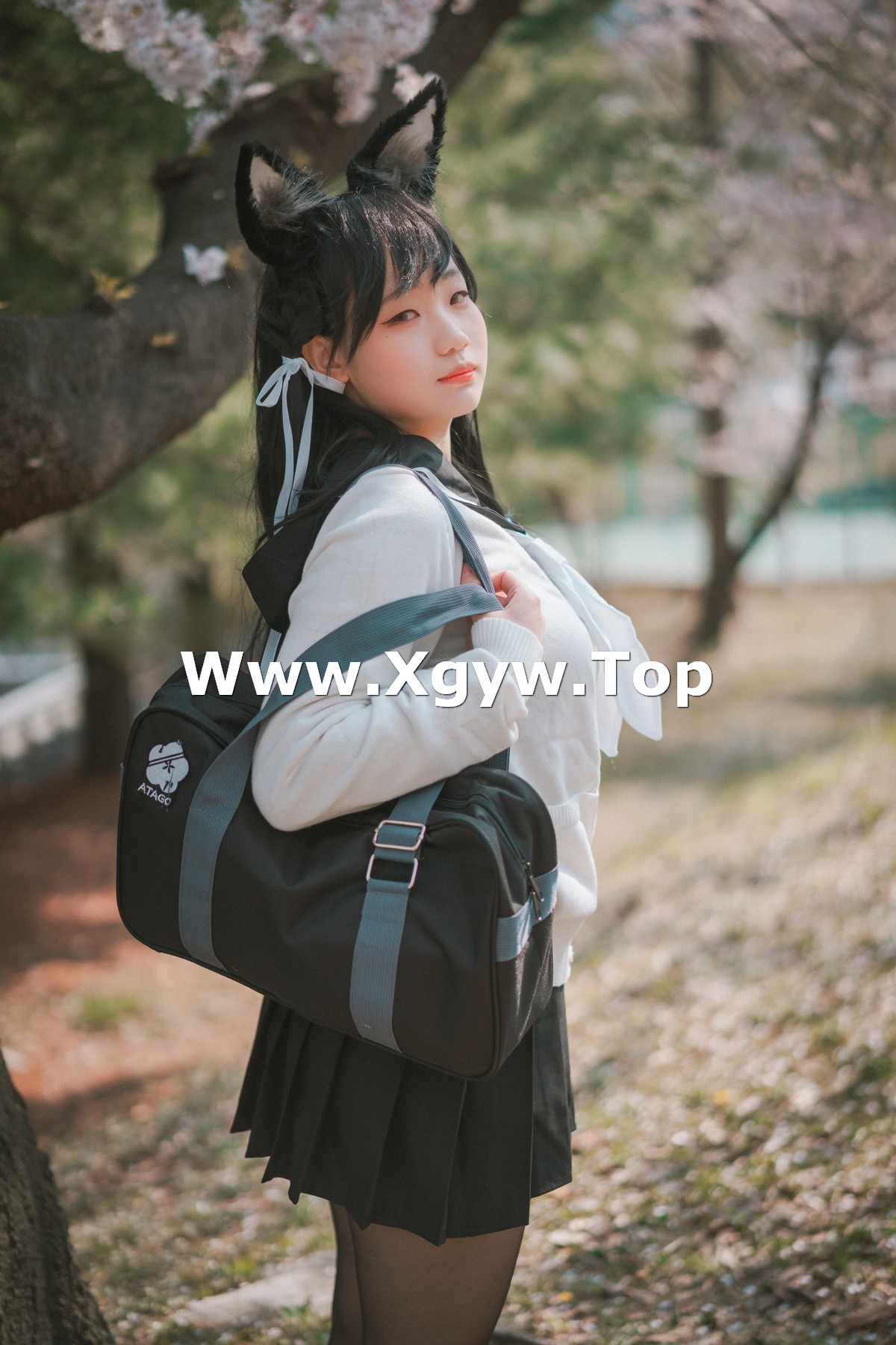 xgyw.top_[DJAWA]No.128_模特Mimmi_Azur Lane IJN Atago主题户外超薄黑丝秀翘臀诱惑写真61P