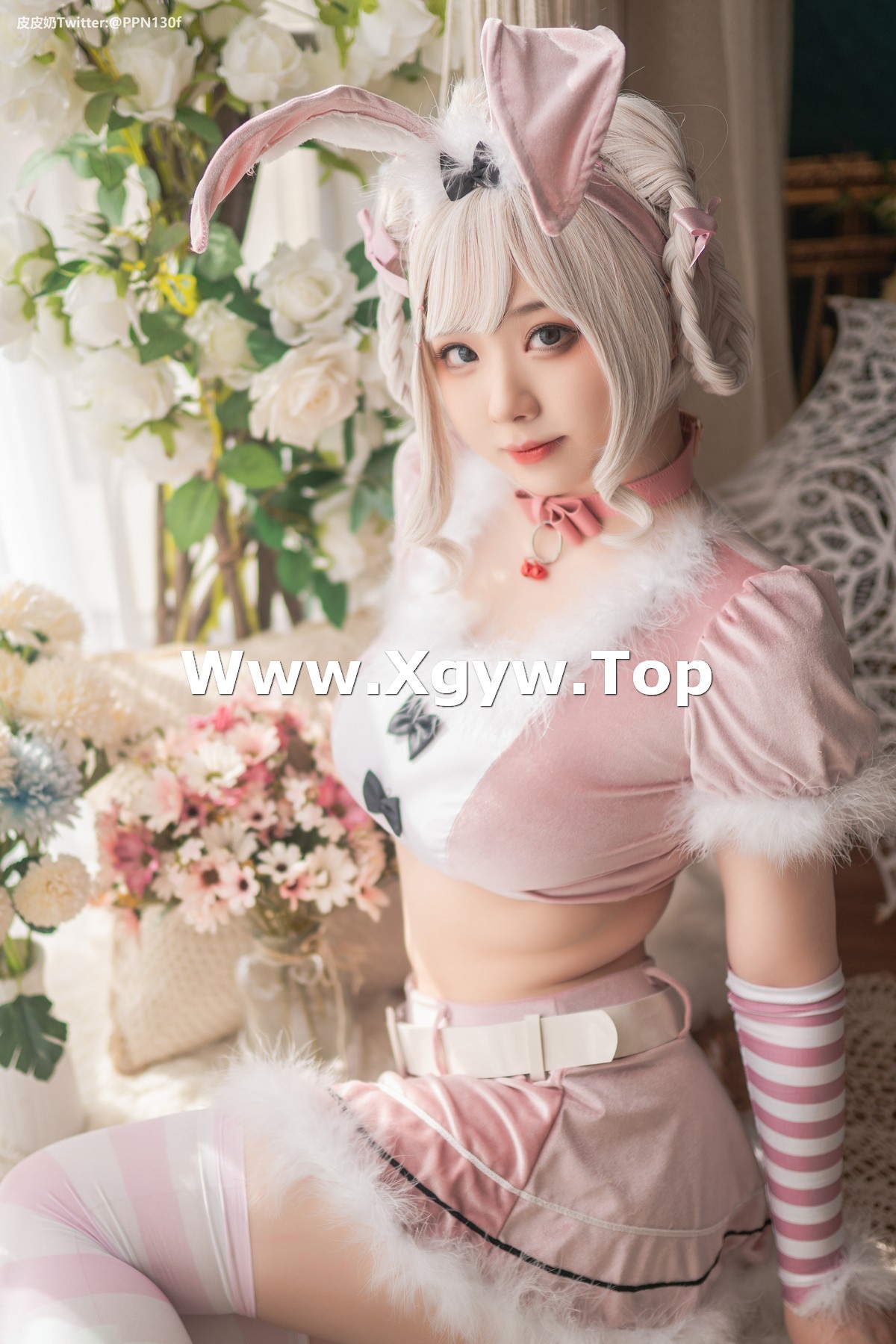 xgyw.top_网络美女皮皮奶粉色兔兔主题私房性感粉色服饰露傲人豪乳遮点极致诱惑写真71P