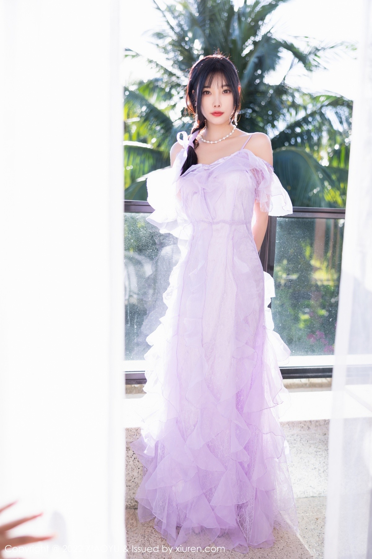 xgyw.top_[XiaoYu画语界]Vol.816_女神杨晨晨Yome海南旅拍户外泳池轻透长裙秀完美身材诱惑写真83P