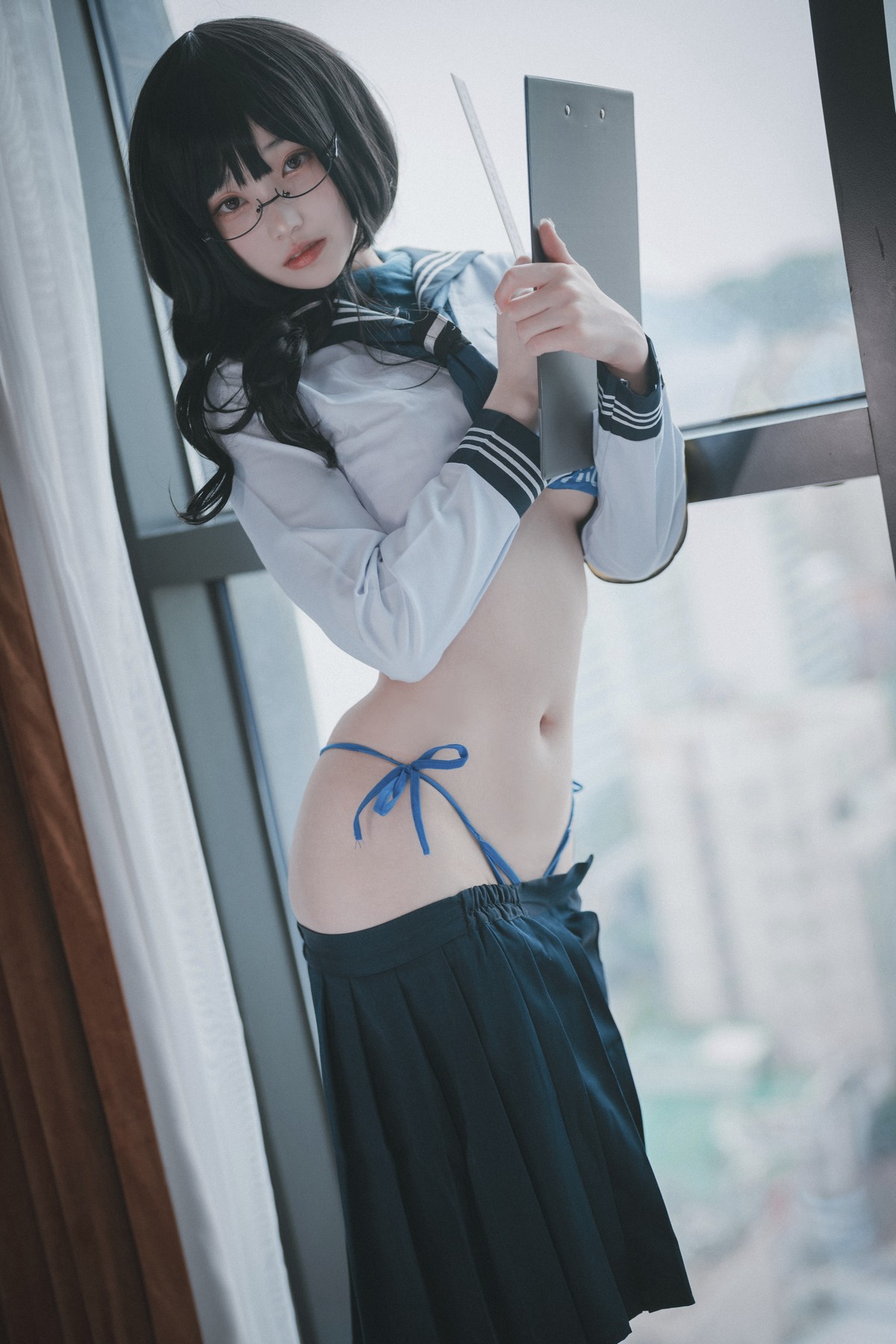 xgyw.top_[DJAWA]No.132_模特BamBi_Moral Guardian of School主题半脱露情趣内衣惹火诱惑写真120P