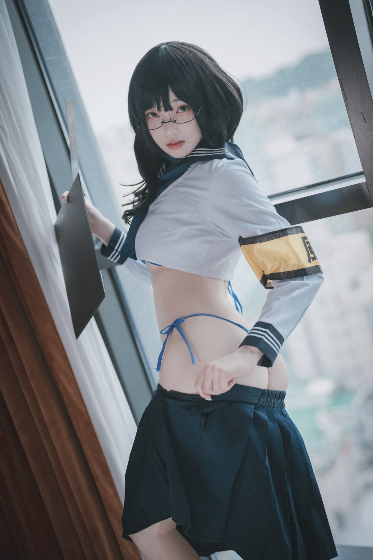 xgyw.top_[DJAWA]No.132_模特BamBi_Moral Guardian of School主题半脱露情趣内衣惹火诱惑写真120P