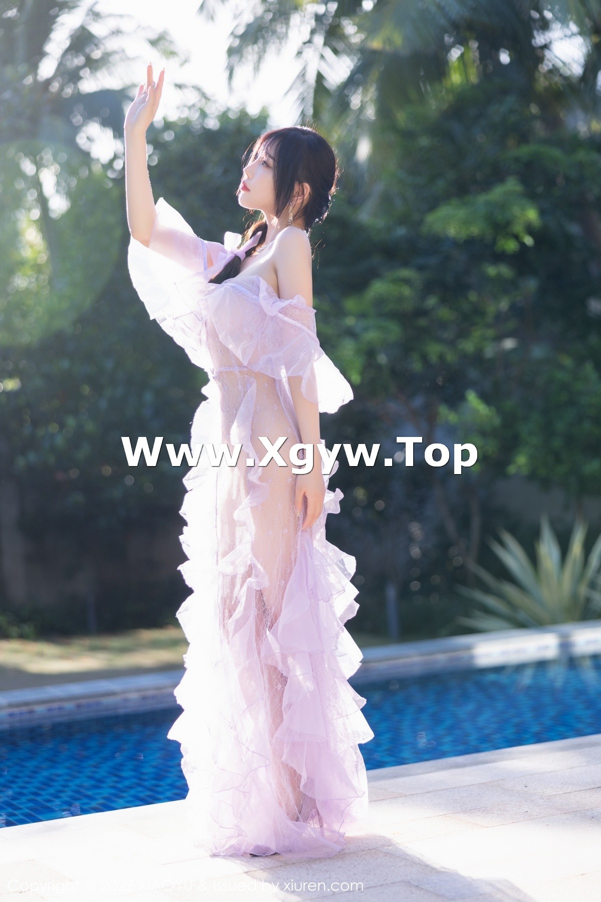 xgyw.top_[XiaoYu画语界]Vol.816_女神杨晨晨Yome海南旅拍户外泳池轻透长裙秀完美身材诱惑写真83P