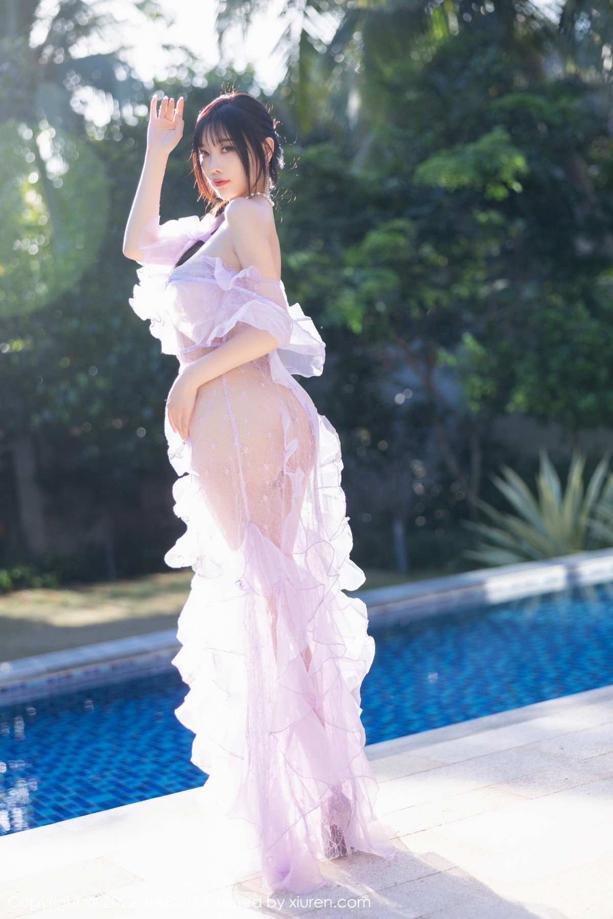 xgyw.top_[XiaoYu画语界]Vol.816_女神杨晨晨Yome海南旅拍户外泳池轻透长裙秀完美身材诱惑写真83P