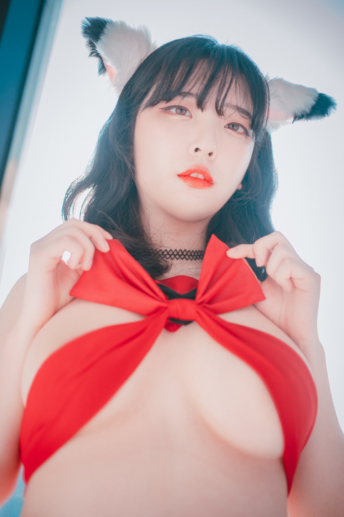 xgyw.top_[DJAWA]No.133_模特Song Hana_Ribboned Only主题超薄短裙露内裤秀翘臀诱惑写真63P