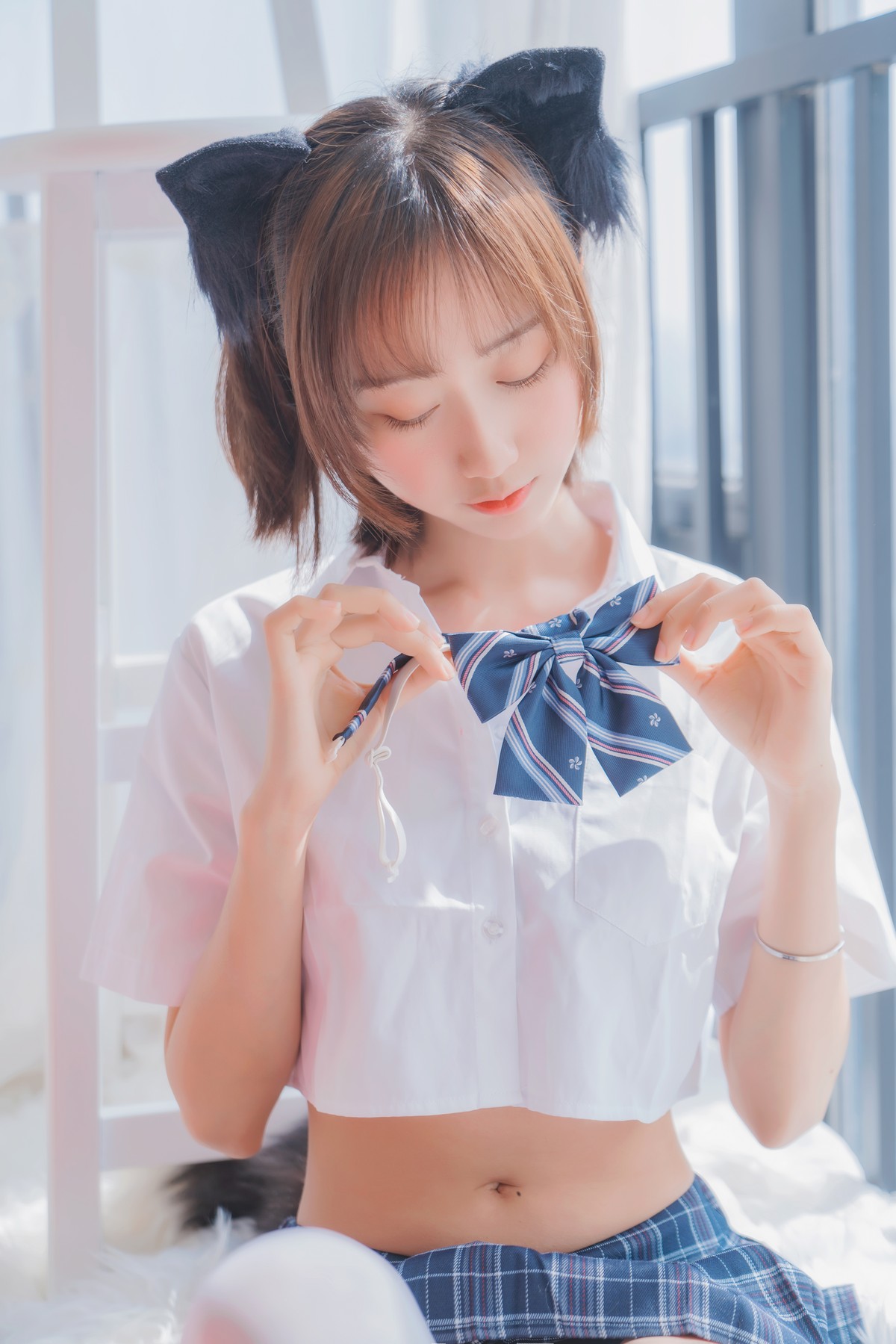 xgyw.top_萌系小姐姐木绵绵OwO怀中猫主题私房猫女郎装扮性感短裙秀翘臀撩人诱惑写真68P