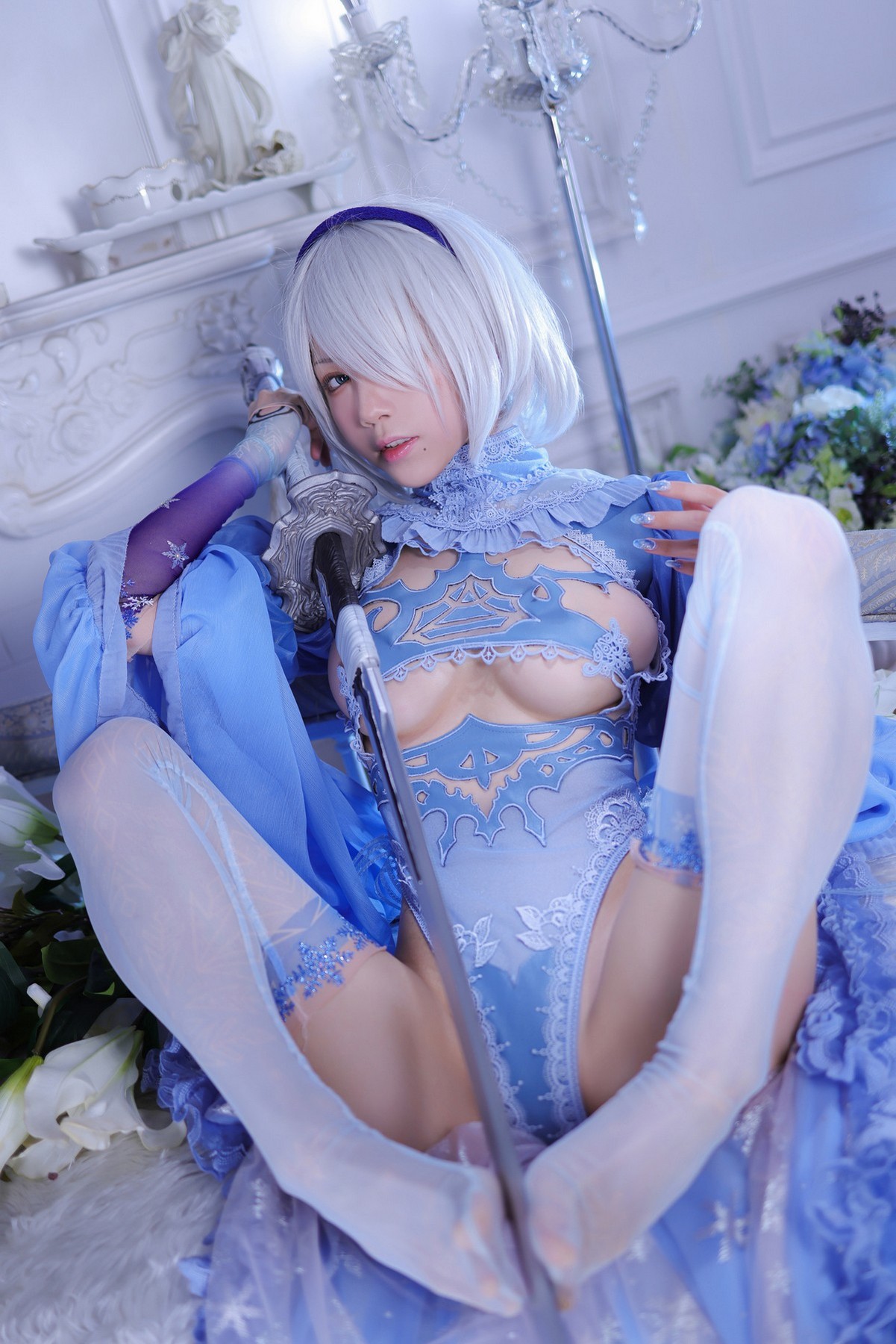 xgyw.top_动漫博主水淼Aqua冰雪2B-2主题私房性感情趣内衣秀完美身材油亮肌肤诱惑写真110P