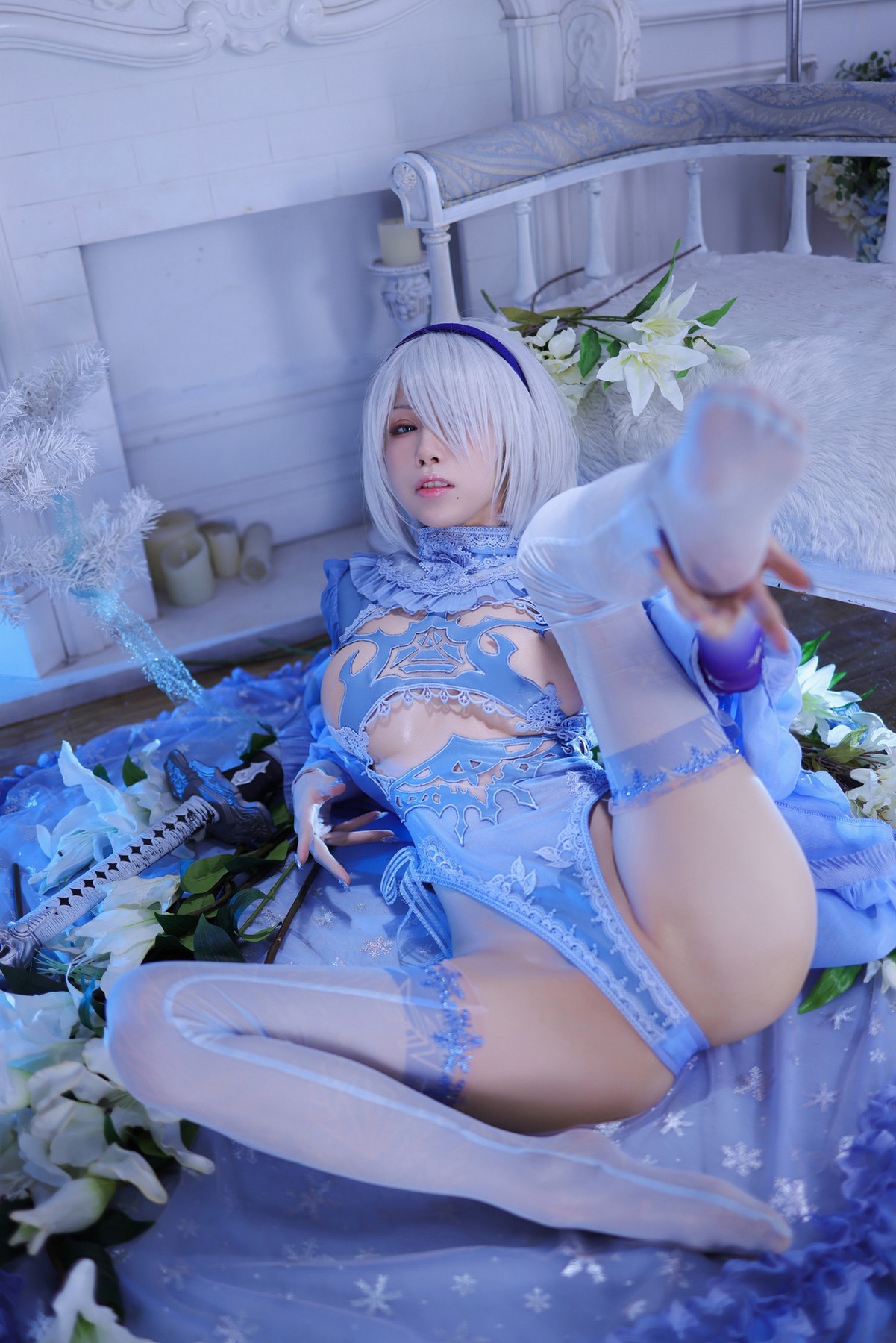 xgyw.top_动漫博主水淼Aqua冰雪2B-2主题私房性感情趣内衣秀完美身材油亮肌肤诱惑写真110P
