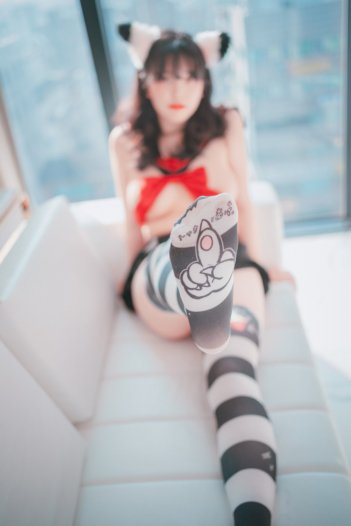 xgyw.top_[DJAWA]No.133_模特Song Hana_Ribboned Only主题超薄短裙露内裤秀翘臀诱惑写真63P