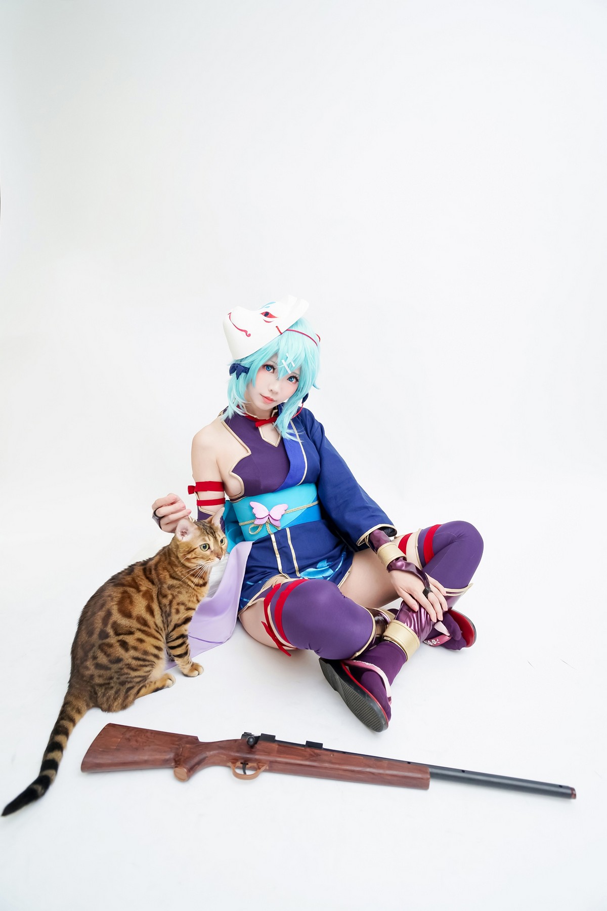 xgyw.top_Coser妹子Ely_eee诗乃猎人主题户外性感彩色服饰秀完美身材迷人诱惑写真30P