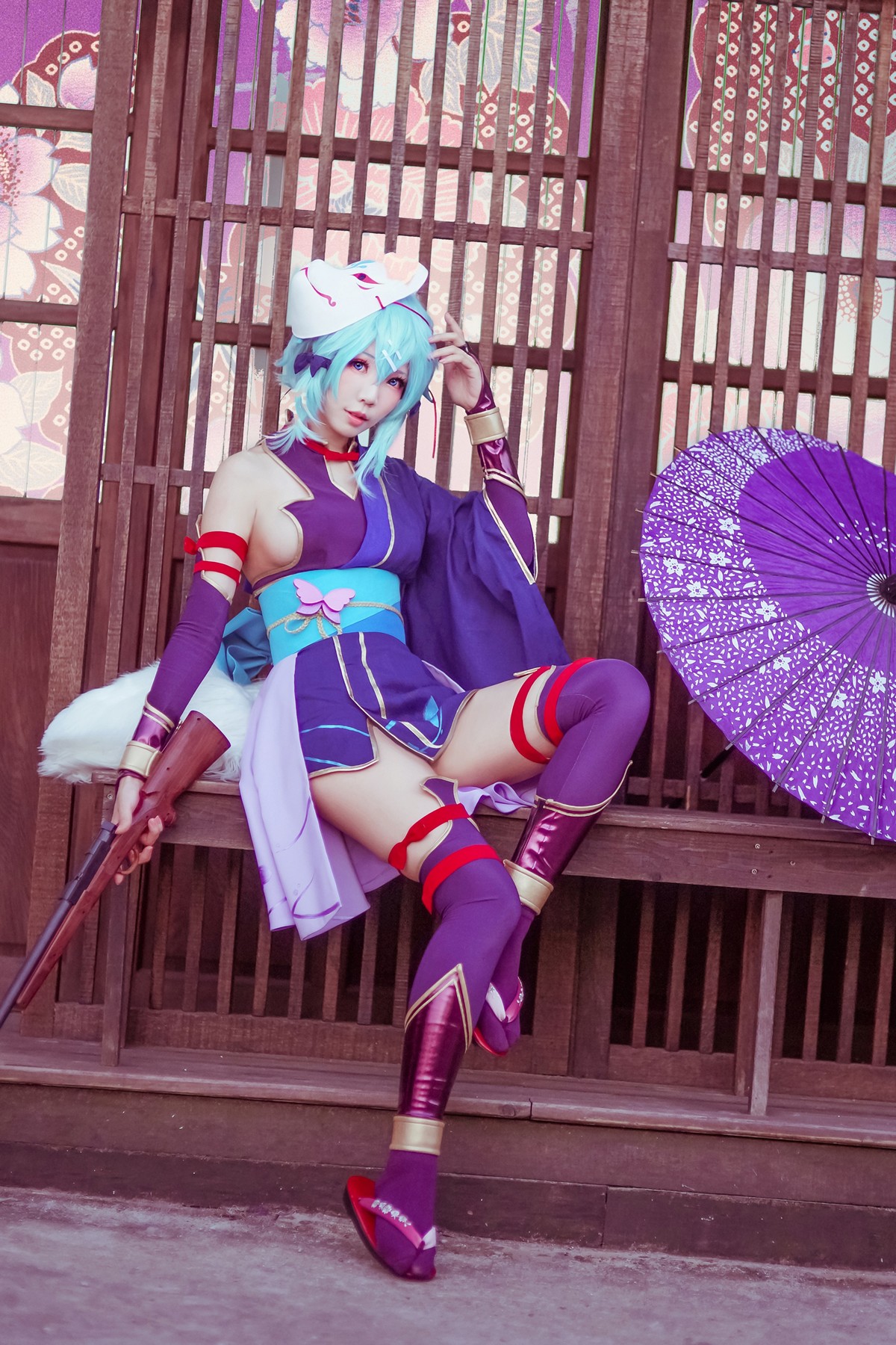 xgyw.top_Coser妹子Ely_eee诗乃猎人主题户外性感彩色服饰秀完美身材迷人诱惑写真30P