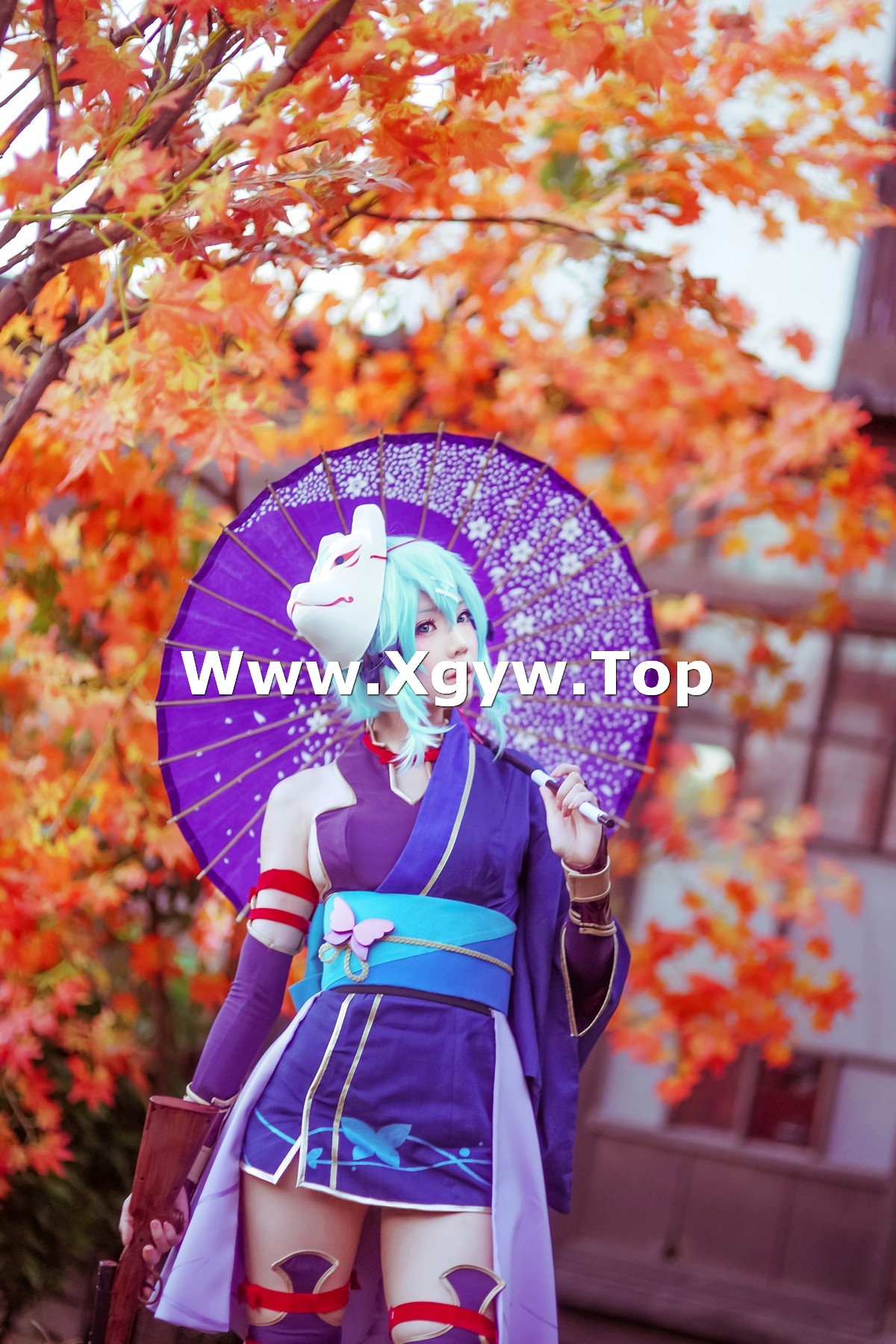 xgyw.top_Coser妹子Ely_eee诗乃猎人主题户外性感彩色服饰秀完美身材迷人诱惑写真30P