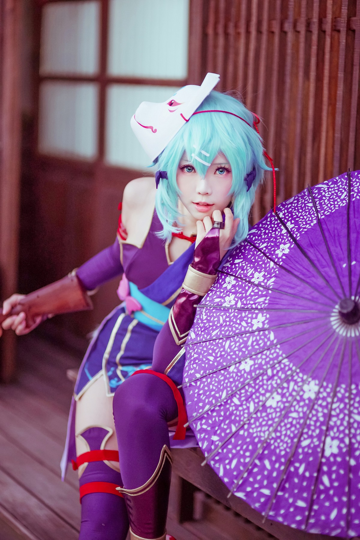 xgyw.top_Coser妹子Ely_eee诗乃猎人主题户外性感彩色服饰秀完美身材迷人诱惑写真30P