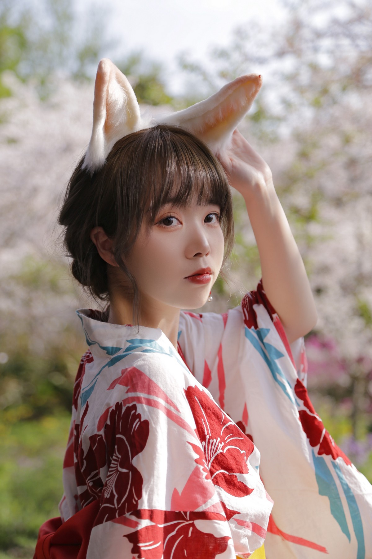 xgyw.top_微博妹子Fushii_海堂樱花兔兔主题户外花丛中性感日系和服靓丽迷人写真34P