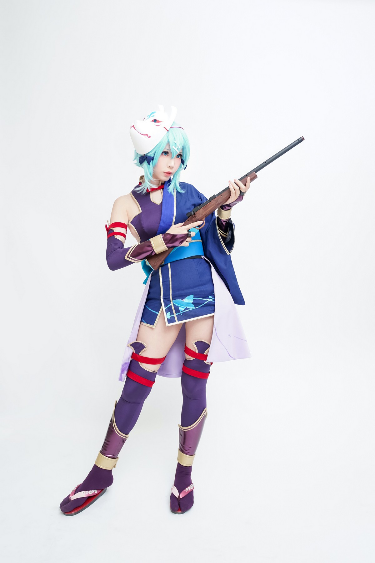 xgyw.top_Coser妹子Ely_eee诗乃猎人主题户外性感彩色服饰秀完美身材迷人诱惑写真30P