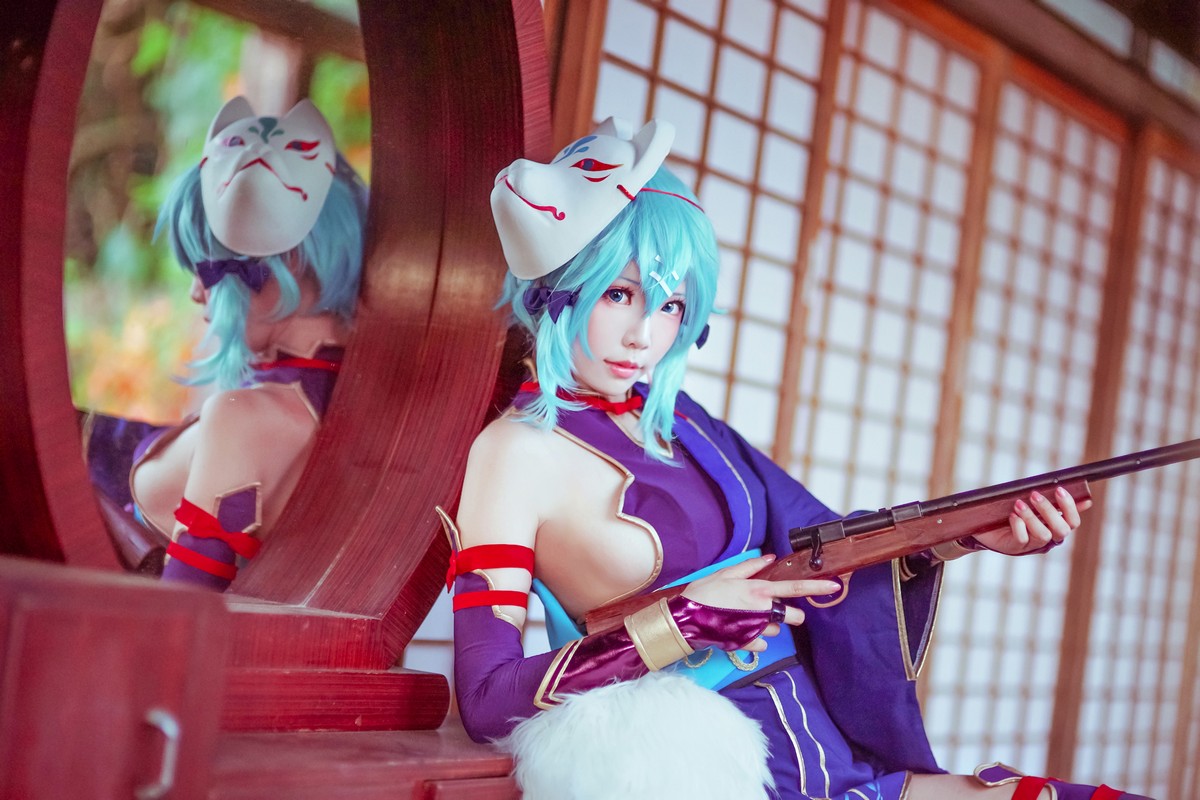 xgyw.top_Coser妹子Ely_eee诗乃猎人主题户外性感彩色服饰秀完美身材迷人诱惑写真30P