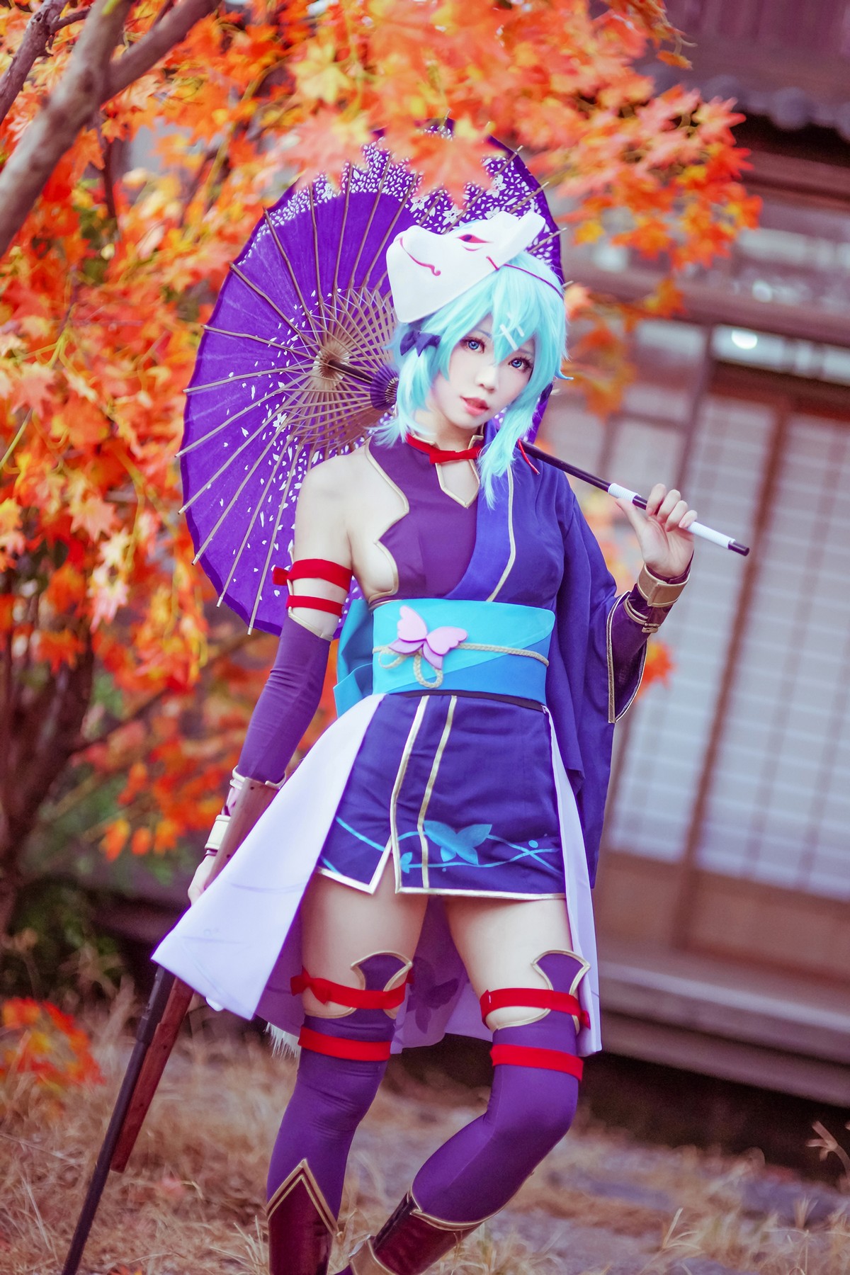 xgyw.top_Coser妹子Ely_eee诗乃猎人主题户外性感彩色服饰秀完美身材迷人诱惑写真30P