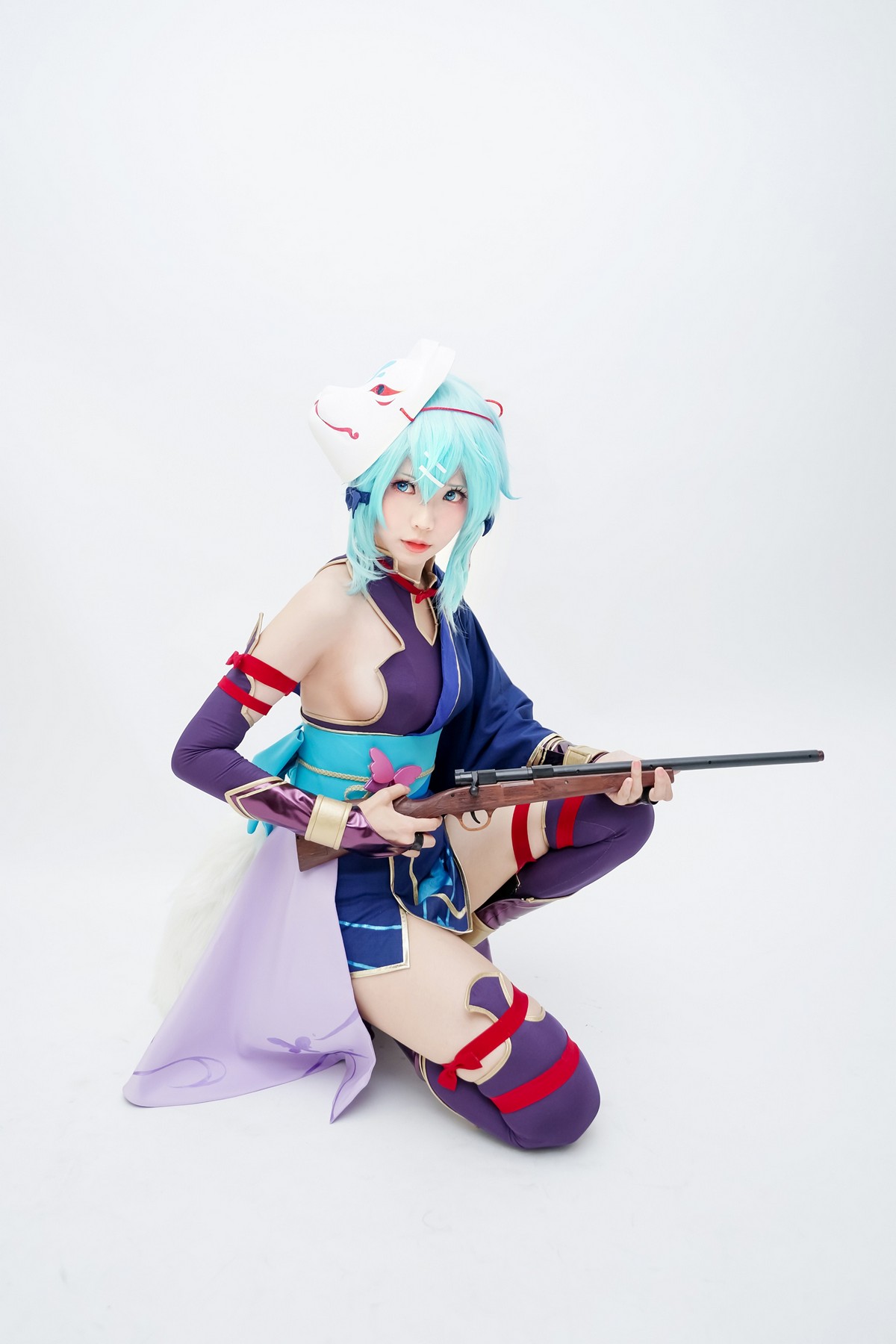 xgyw.top_Coser妹子Ely_eee诗乃猎人主题户外性感彩色服饰秀完美身材迷人诱惑写真30P