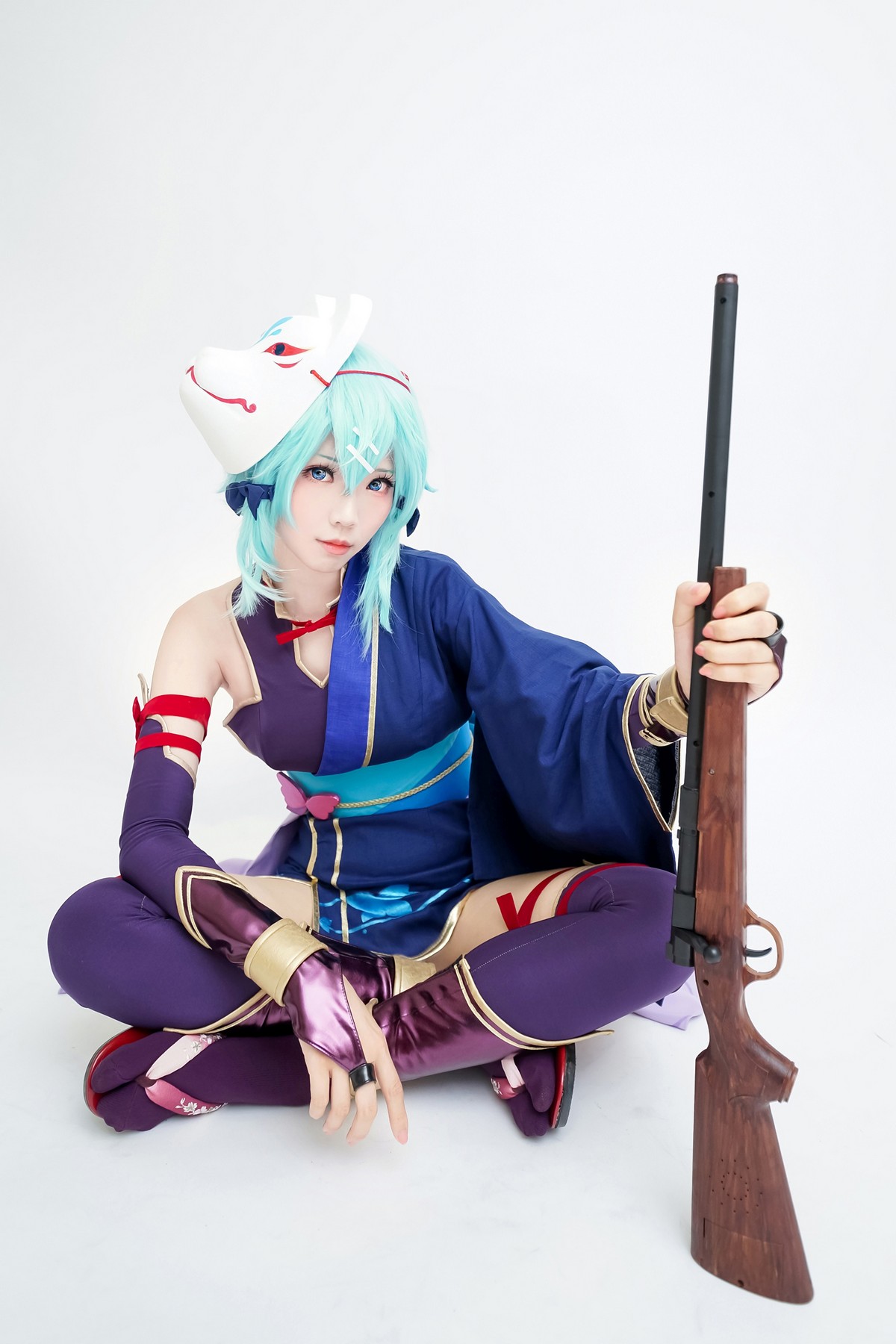xgyw.top_Coser妹子Ely_eee诗乃猎人主题户外性感彩色服饰秀完美身材迷人诱惑写真30P