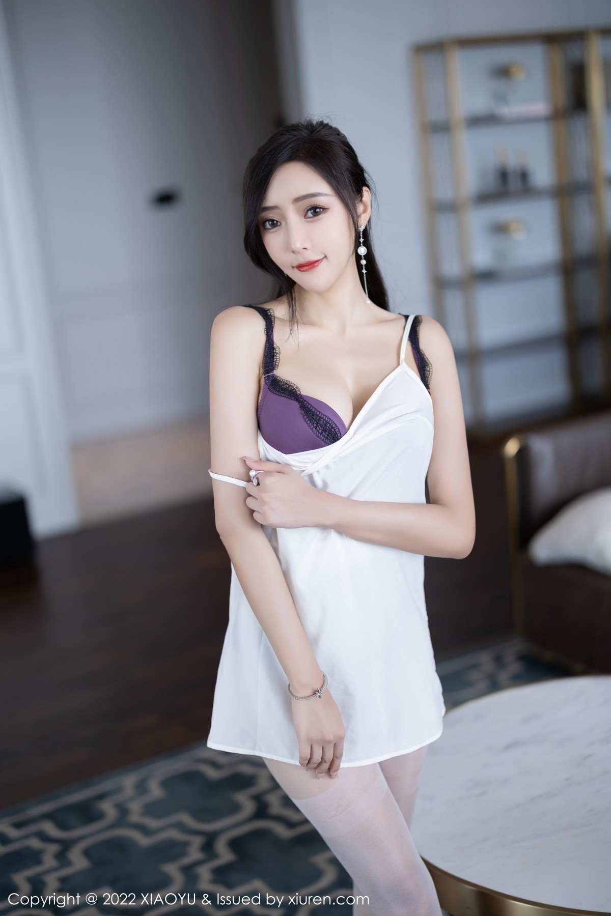 xgyw.top_[XiaoYu画语界]Vol.822_女神王馨瑶yanni性感白色连衣裙配开档白丝露蕾丝内衣诱惑写真84P