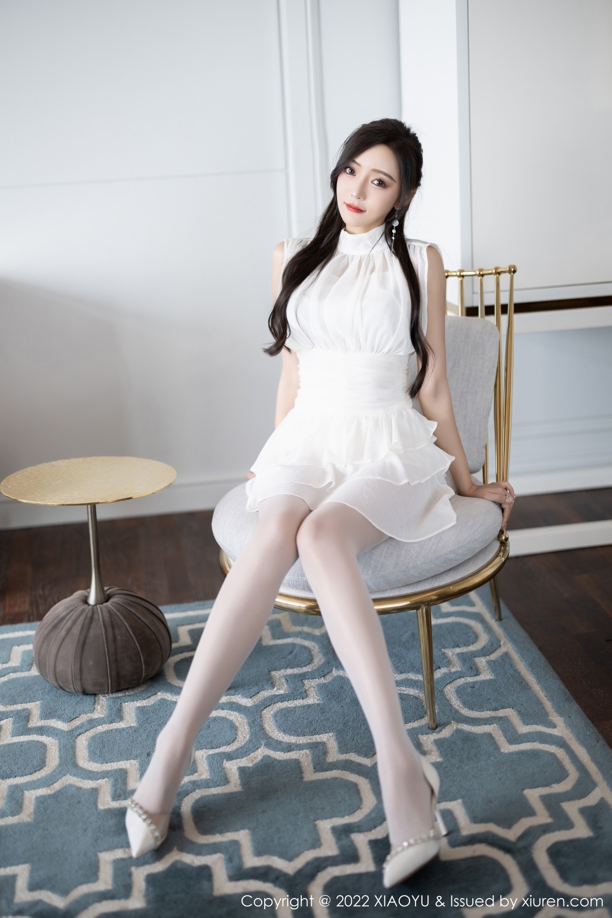 xgyw.top_[XiaoYu画语界]Vol.822_女神王馨瑶yanni性感白色连衣裙配开档白丝露蕾丝内衣诱惑写真84P