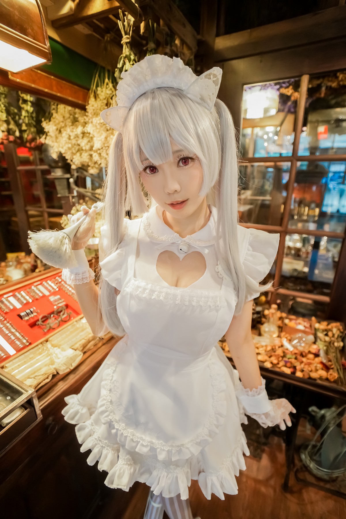 xgyw.top_Coser妹子Ely_eee双马尾辫主题户外白色JK制服 室内性感女仆装完美诱惑写真141P