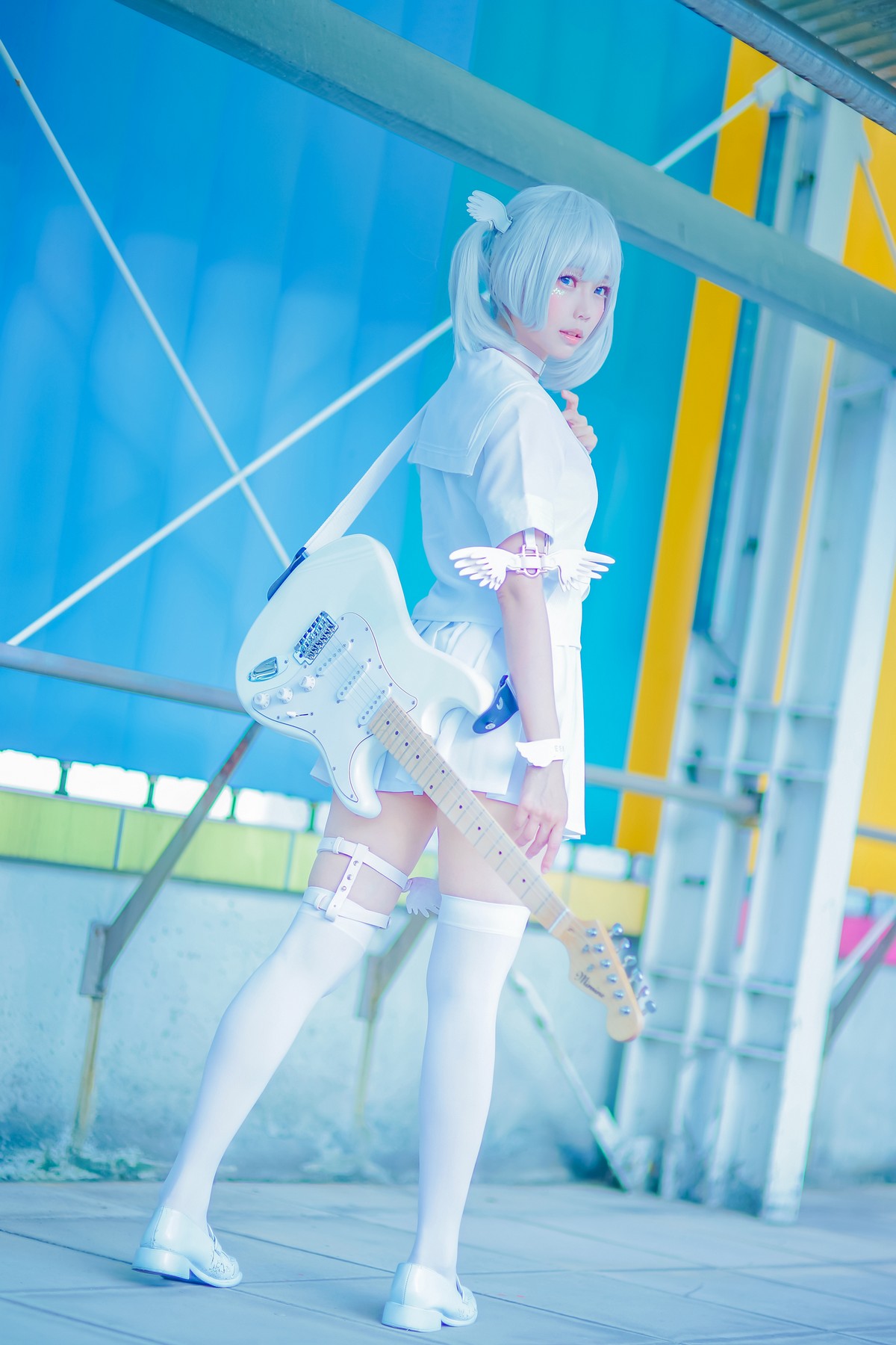 xgyw.top_Coser妹子Ely_eee双马尾辫主题户外白色JK制服 室内性感女仆装完美诱惑写真141P