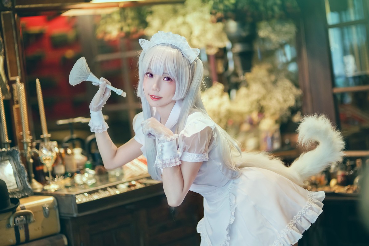 xgyw.top_Coser妹子Ely_eee双马尾辫主题户外白色JK制服 室内性感女仆装完美诱惑写真141P