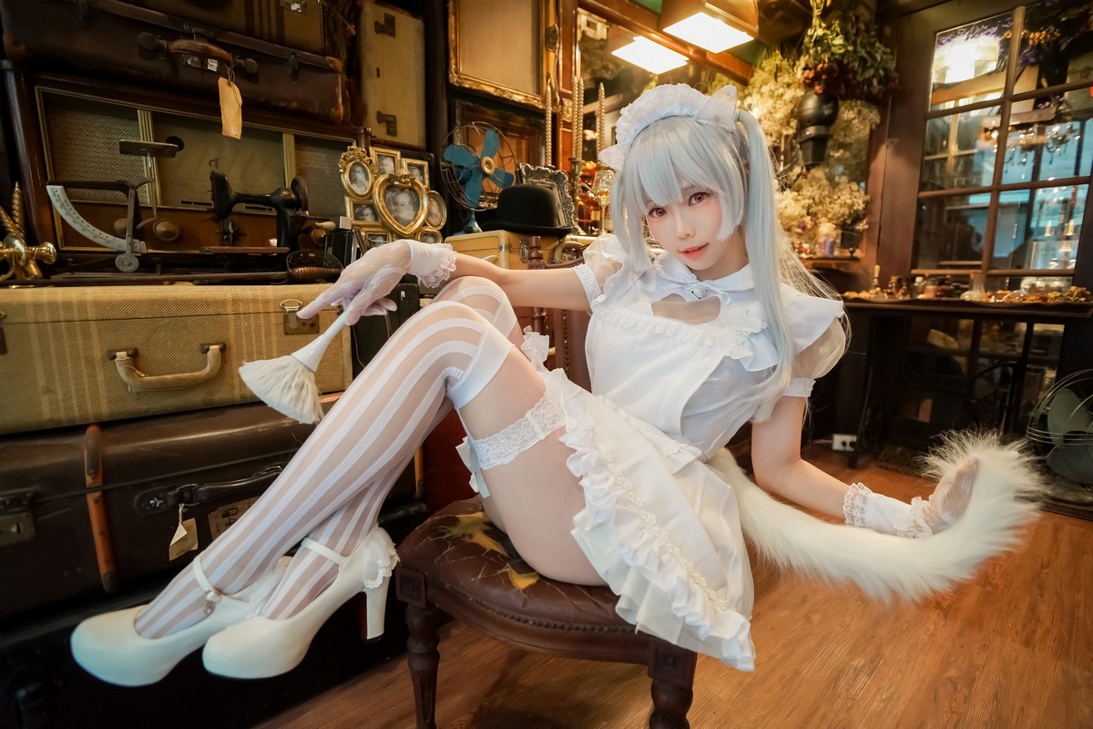 xgyw.top_Coser妹子Ely_eee双马尾辫主题户外白色JK制服 室内性感女仆装完美诱惑写真141P