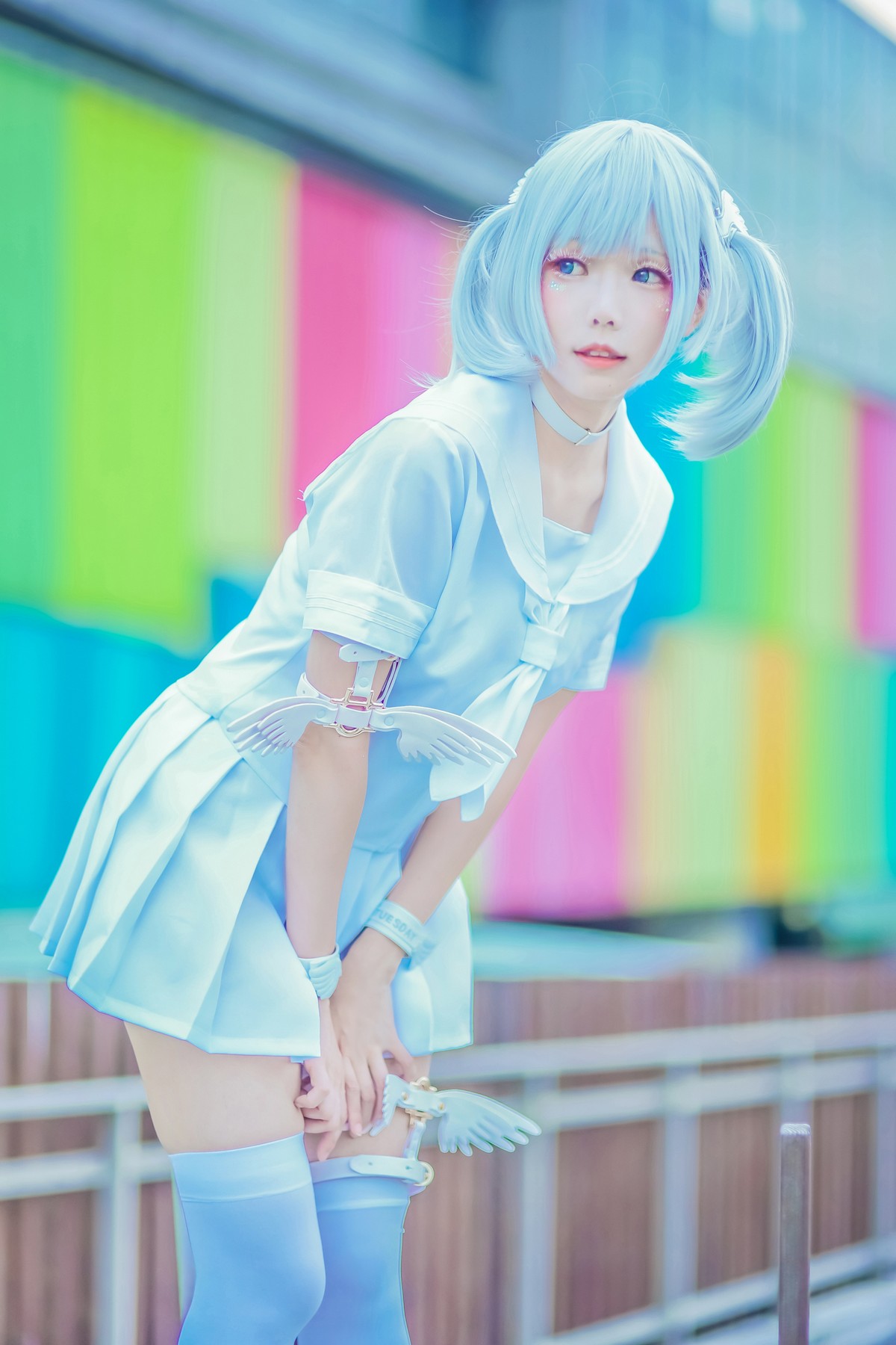 xgyw.top_Coser妹子Ely_eee双马尾辫主题户外白色JK制服 室内性感女仆装完美诱惑写真141P