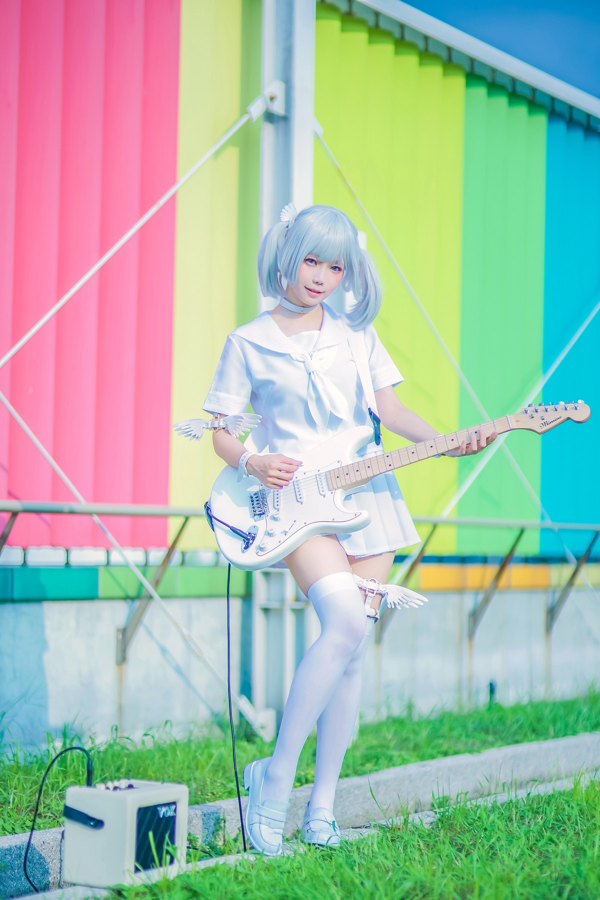 xgyw.top_Coser妹子Ely_eee双马尾辫主题户外白色JK制服 室内性感女仆装完美诱惑写真141P