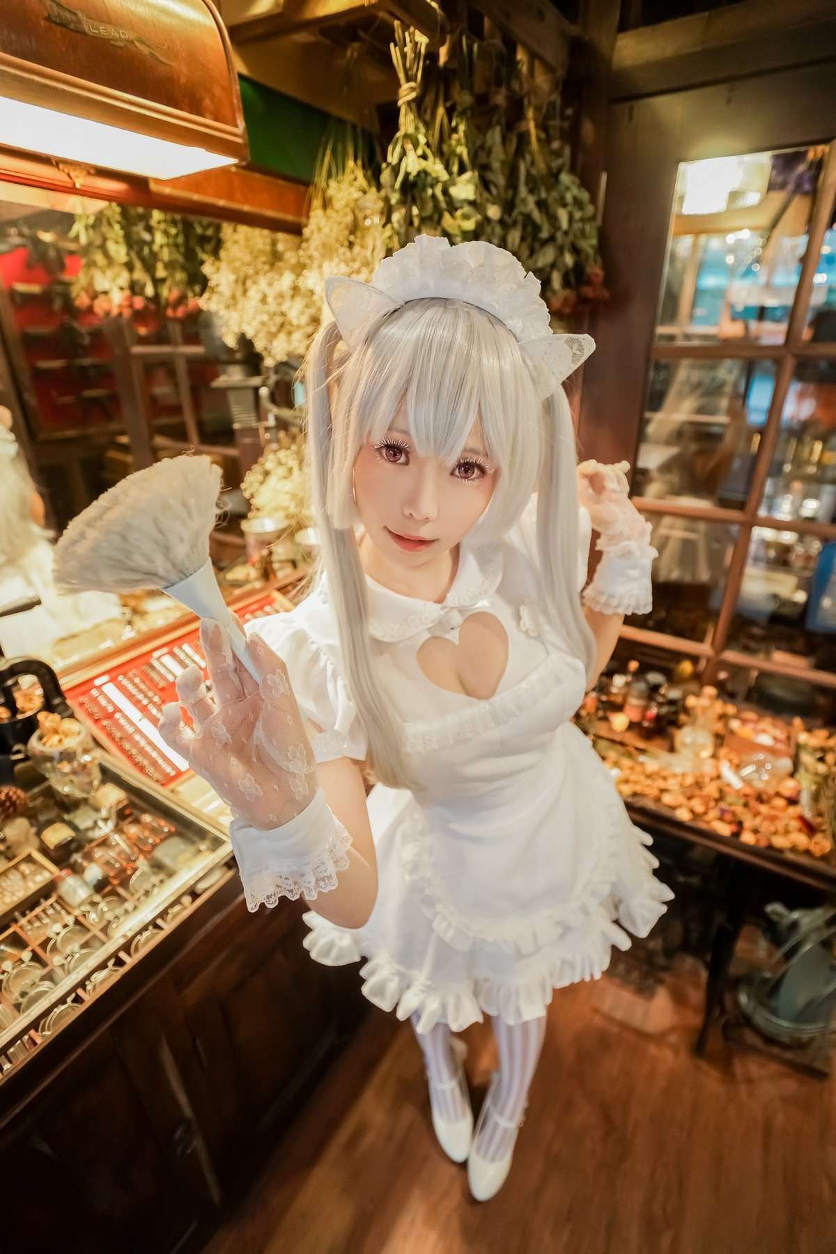 xgyw.top_Coser妹子Ely_eee双马尾辫主题户外白色JK制服 室内性感女仆装完美诱惑写真141P