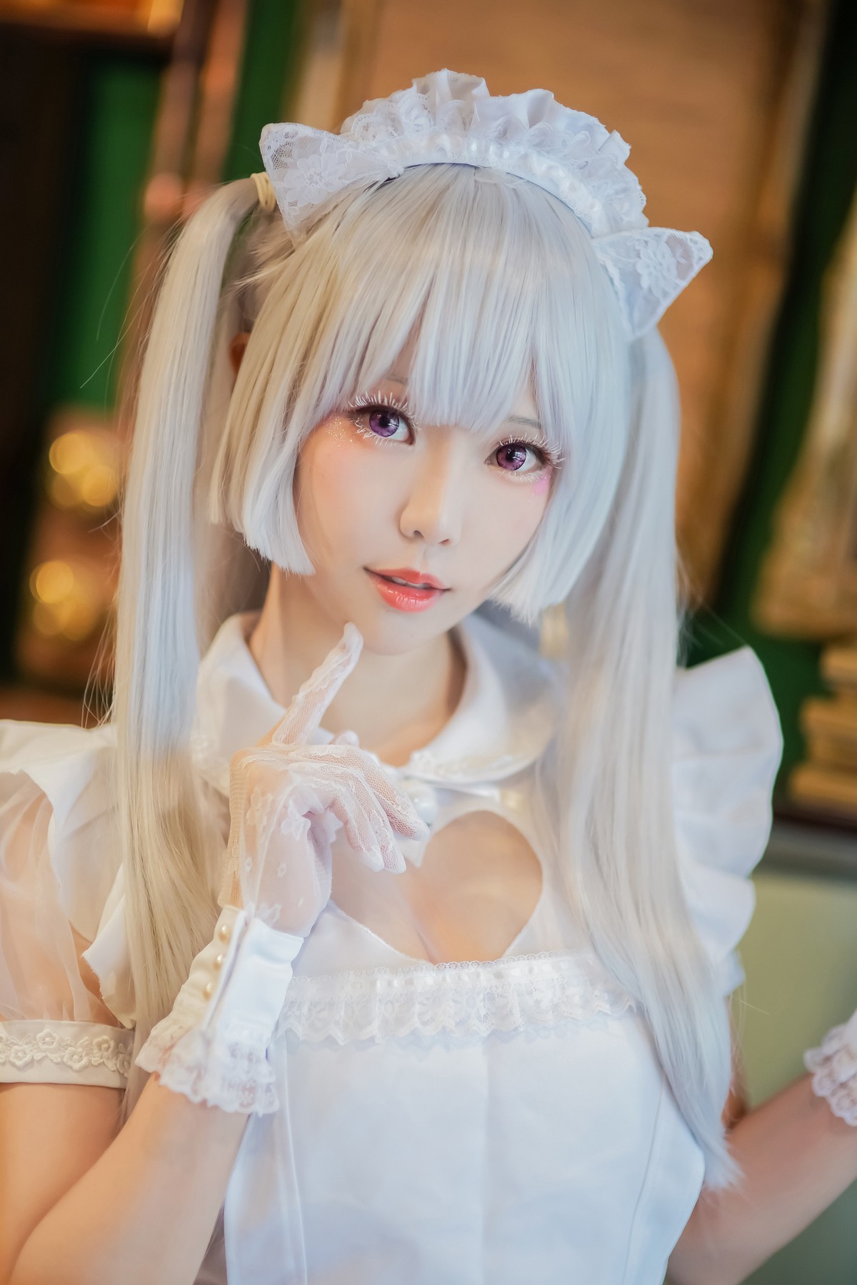 xgyw.top_Coser妹子Ely_eee双马尾辫主题户外白色JK制服 室内性感女仆装完美诱惑写真141P