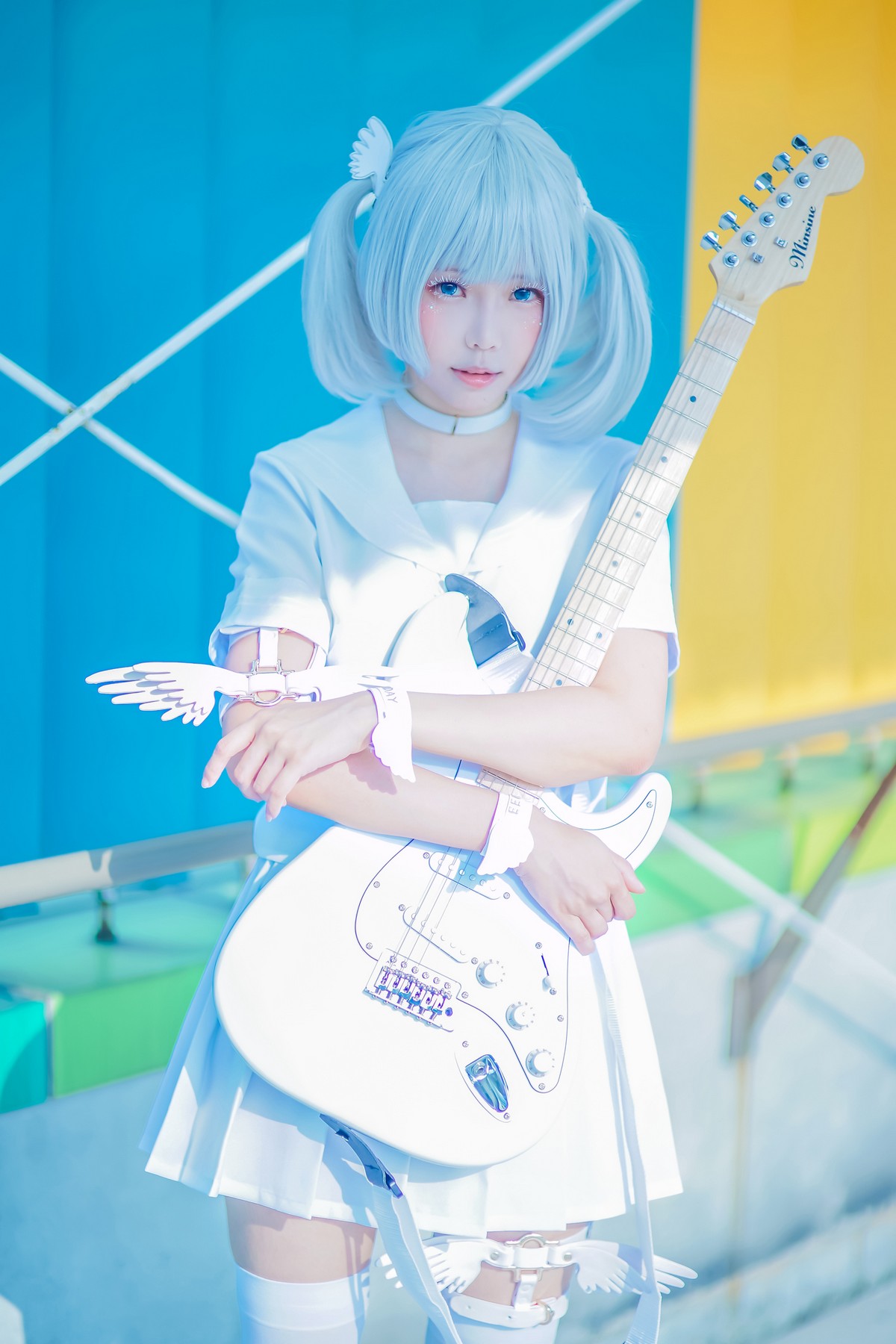 xgyw.top_Coser妹子Ely_eee双马尾辫主题户外白色JK制服 室内性感女仆装完美诱惑写真141P