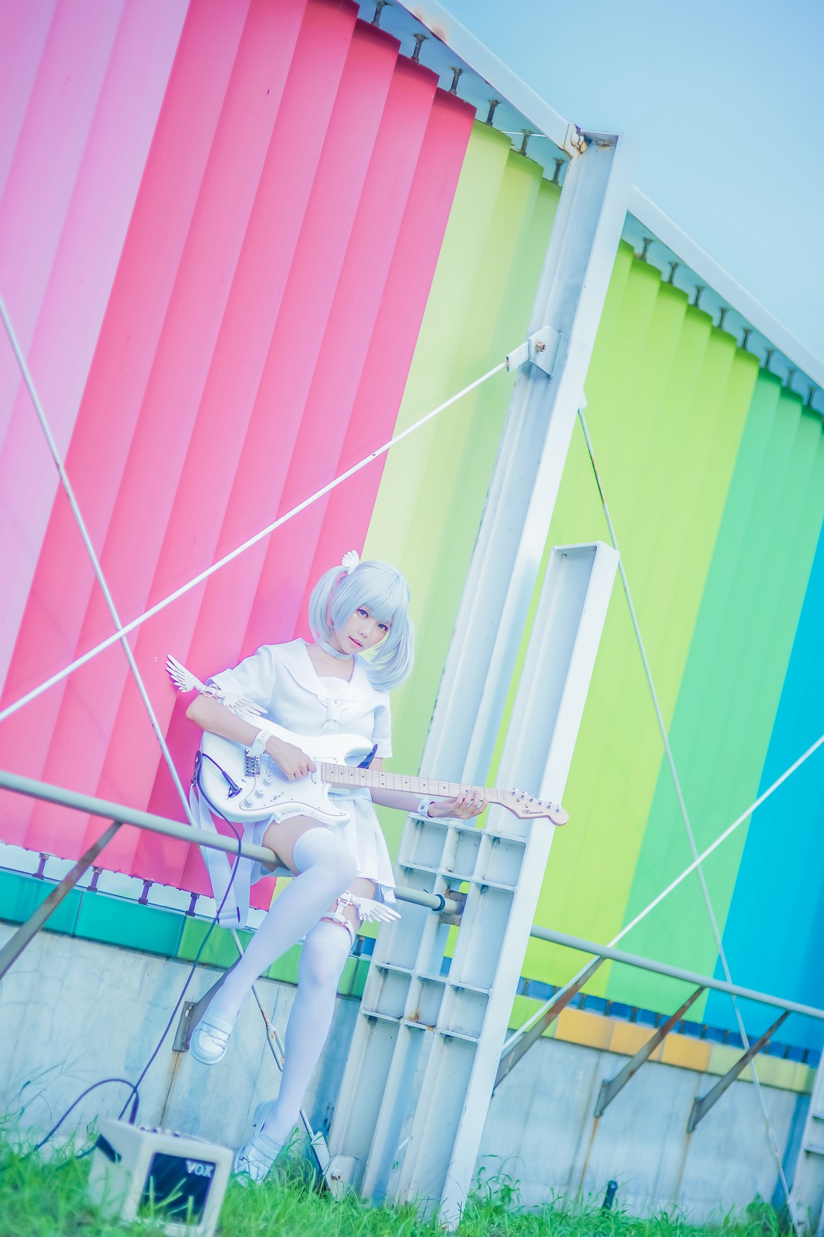 xgyw.top_Coser妹子Ely_eee双马尾辫主题户外白色JK制服 室内性感女仆装完美诱惑写真141P