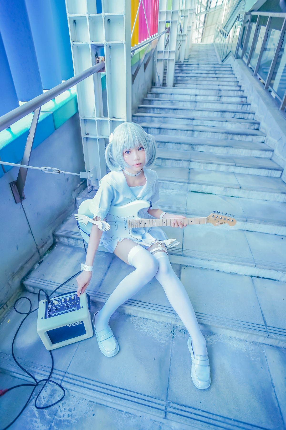 xgyw.top_Coser妹子Ely_eee双马尾辫主题户外白色JK制服 室内性感女仆装完美诱惑写真141P