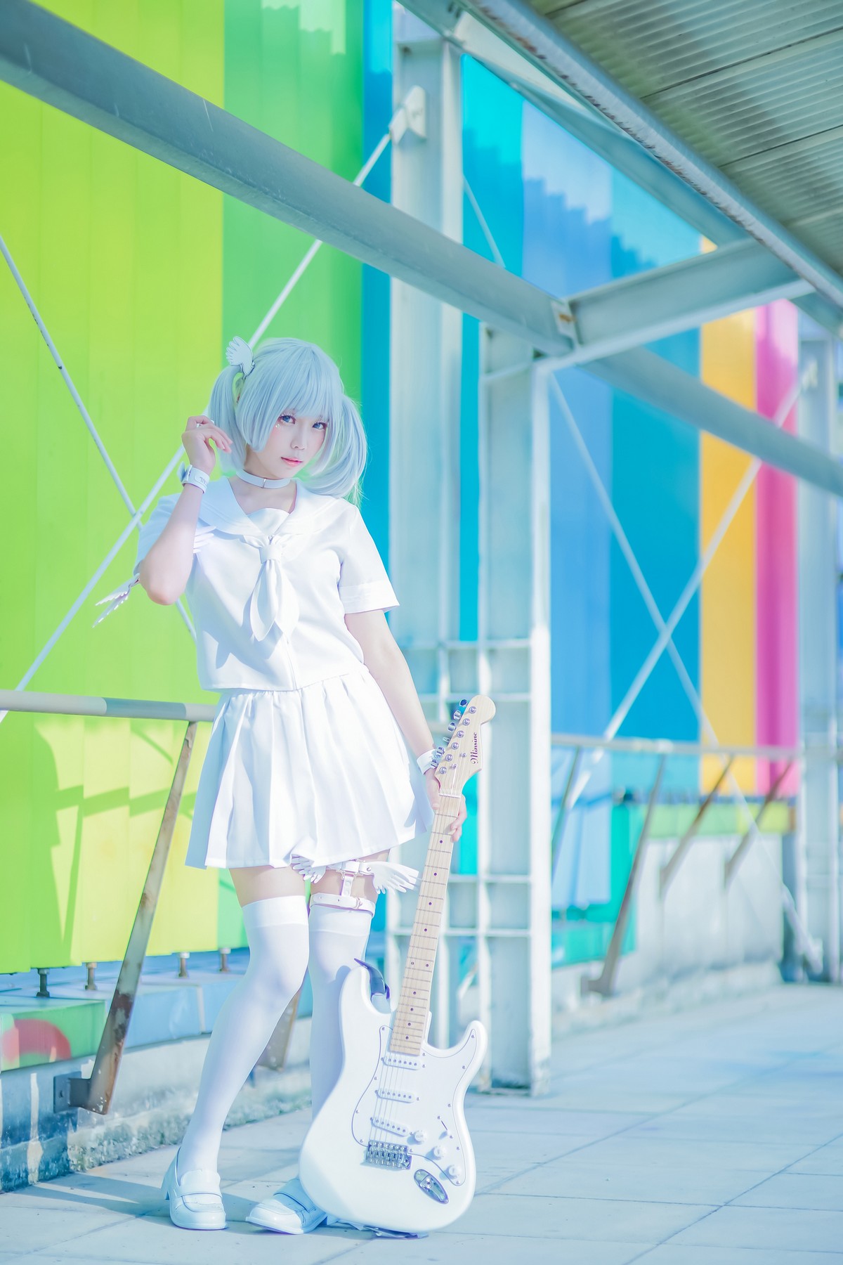 xgyw.top_Coser妹子Ely_eee双马尾辫主题户外白色JK制服 室内性感女仆装完美诱惑写真141P