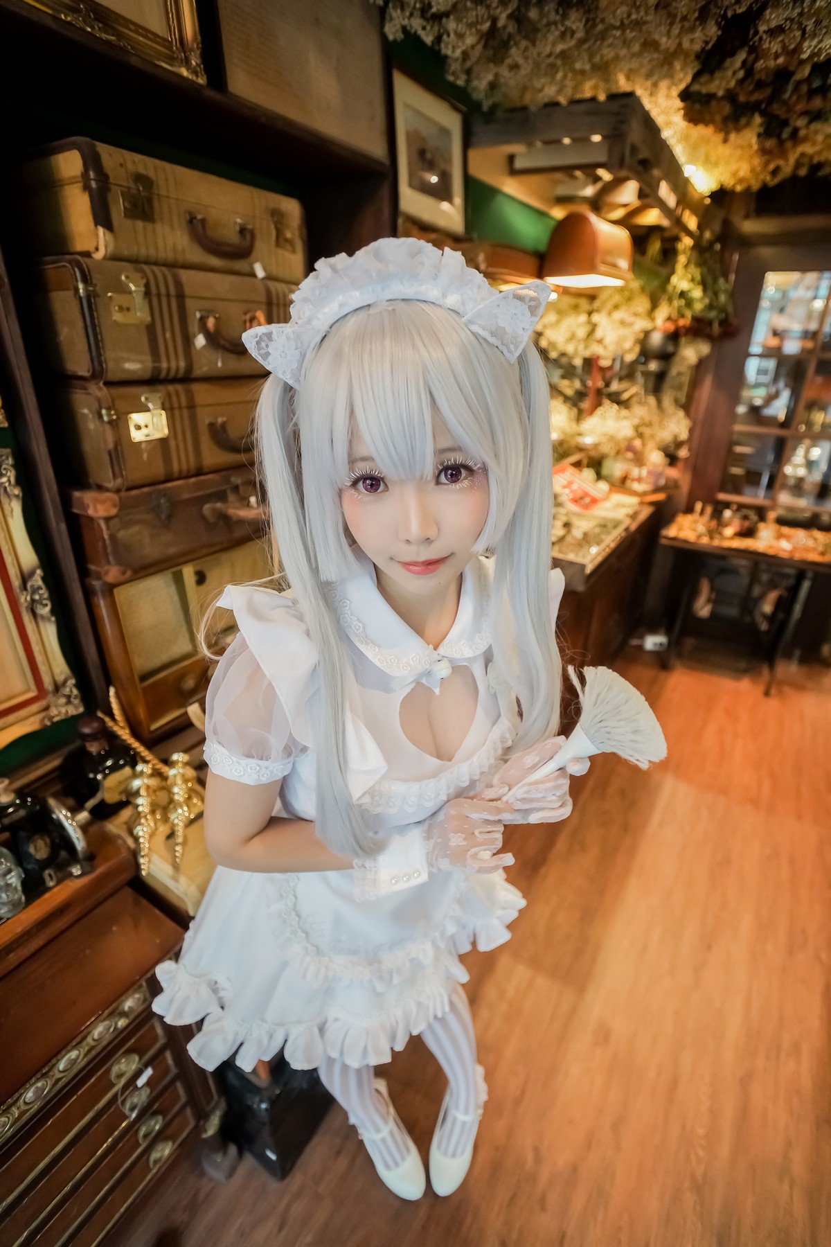 xgyw.top_Coser妹子Ely_eee双马尾辫主题户外白色JK制服 室内性感女仆装完美诱惑写真141P