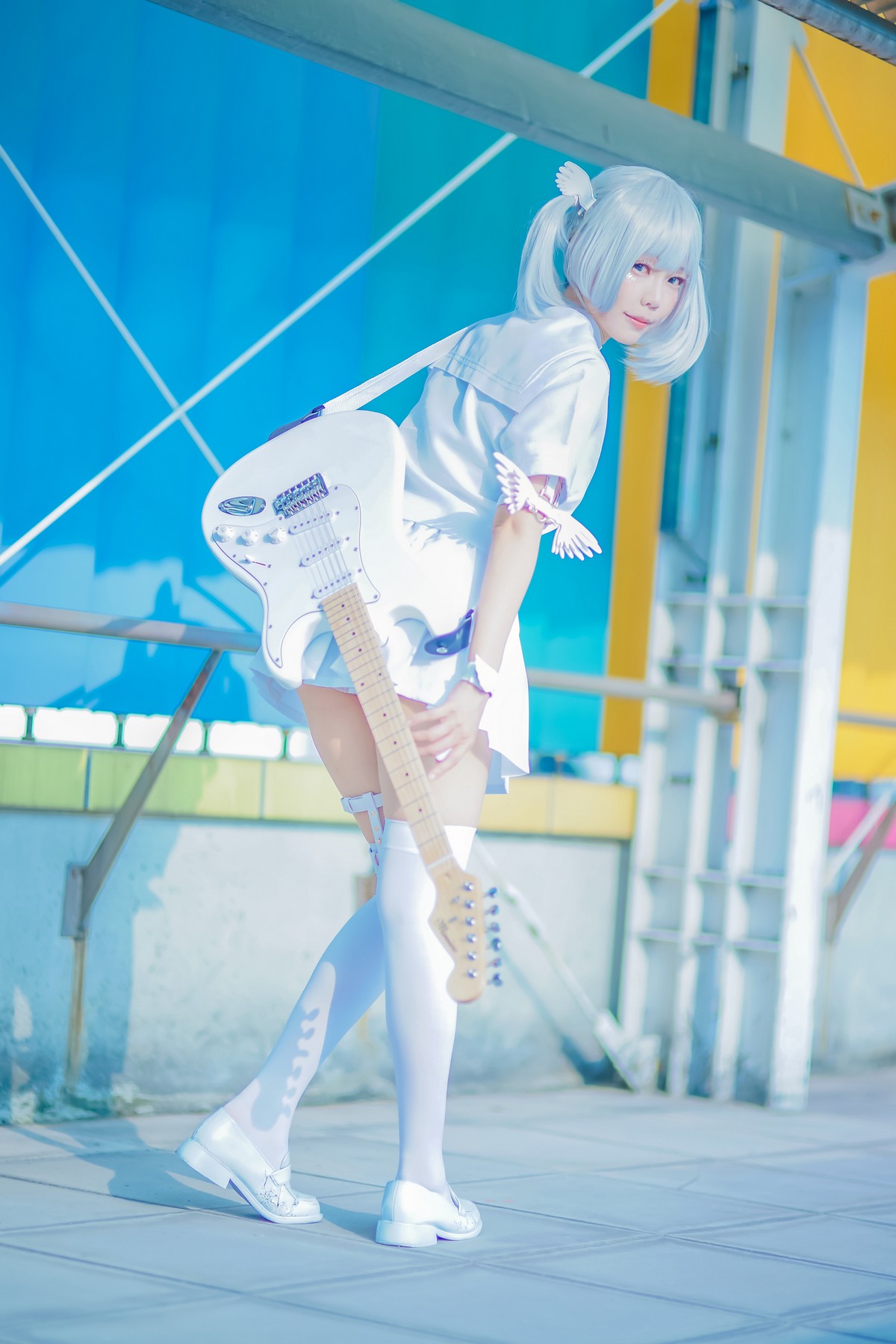 xgyw.top_Coser妹子Ely_eee双马尾辫主题户外白色JK制服 室内性感女仆装完美诱惑写真141P