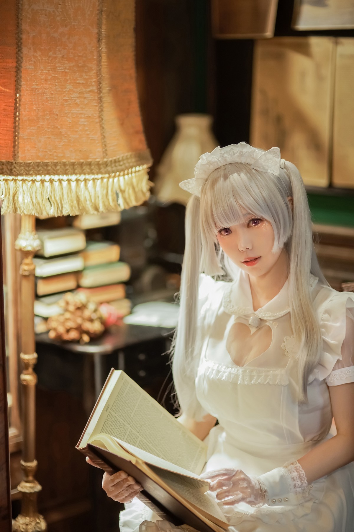 xgyw.top_Coser妹子Ely_eee双马尾辫主题户外白色JK制服 室内性感女仆装完美诱惑写真141P