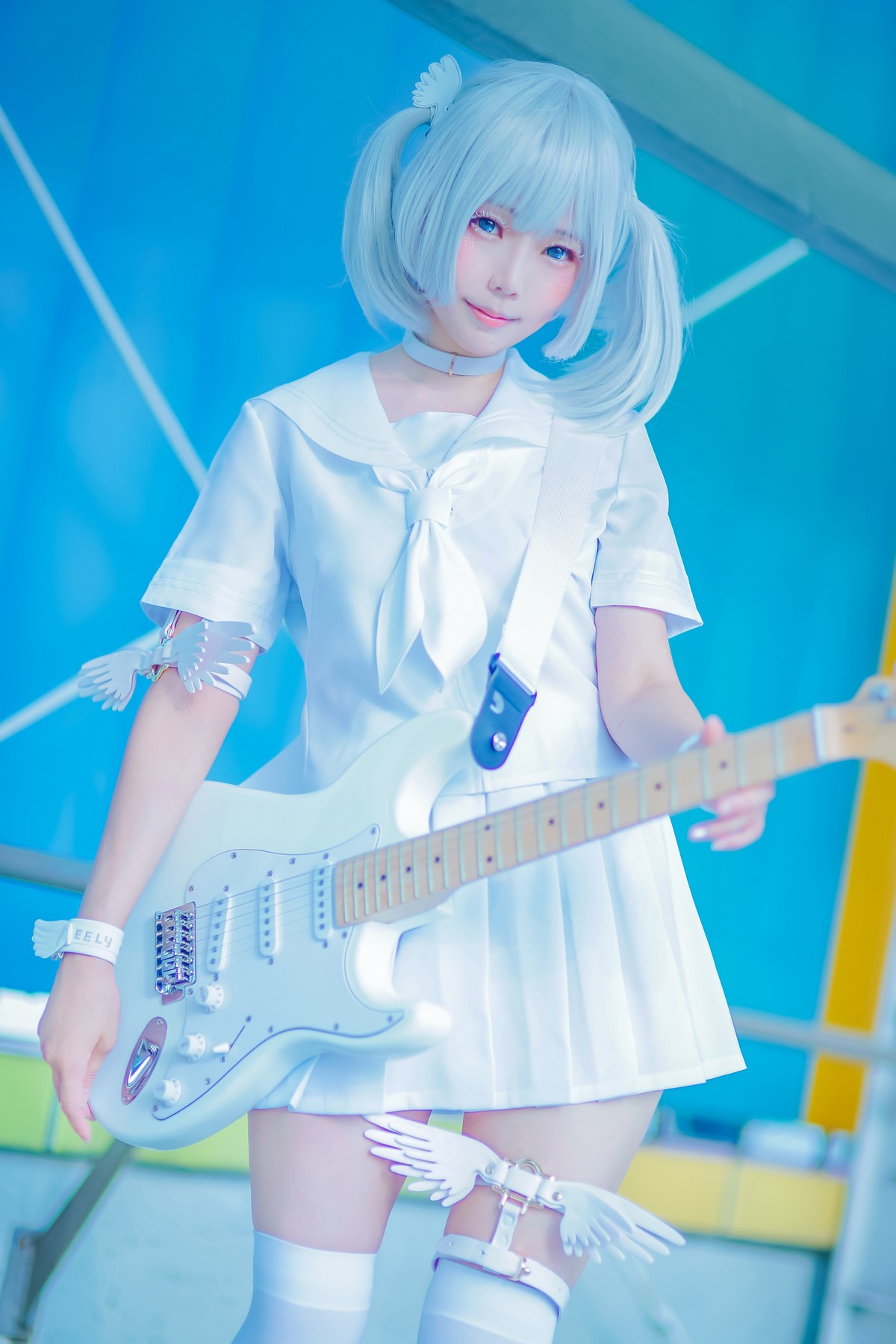 xgyw.top_Coser妹子Ely_eee双马尾辫主题户外白色JK制服 室内性感女仆装完美诱惑写真141P