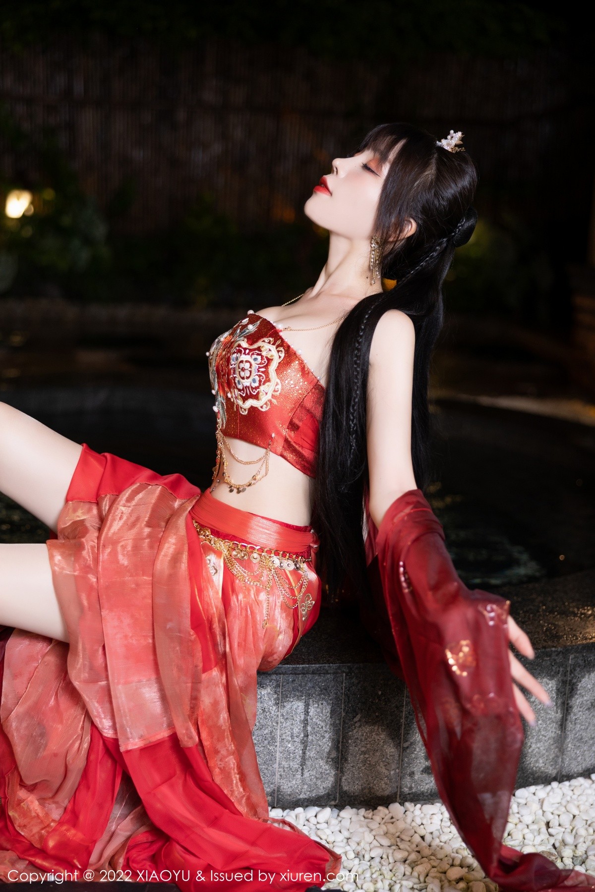 xgyw.top_[XiaoYu画语界]Vol.827_女神徐莉芝Booty泳池性感红色轻透古装服饰秀完美身材诱惑写真70P