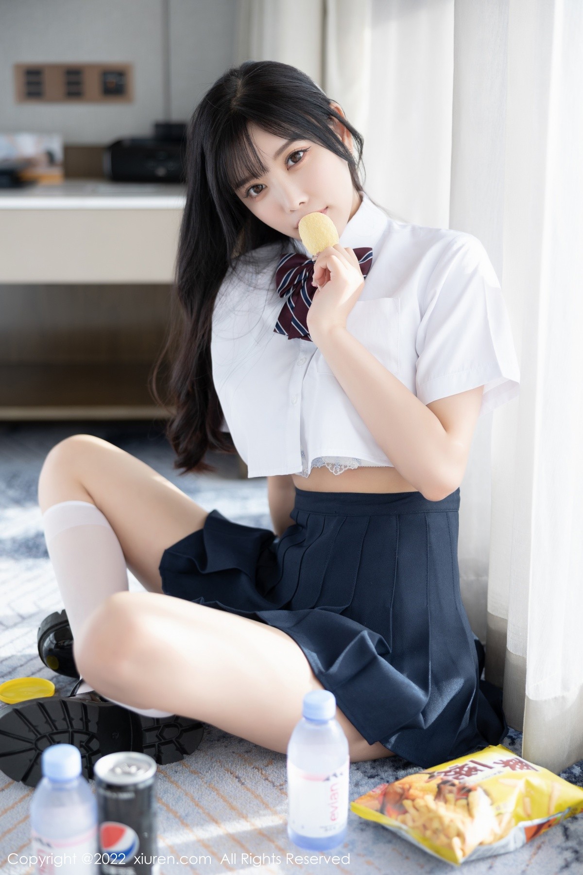xgyw.top_XiuRen第5338期_女神杨晨晨Yome清爽学妹制服露蕾丝内衣秀完美身材诱惑写真82P